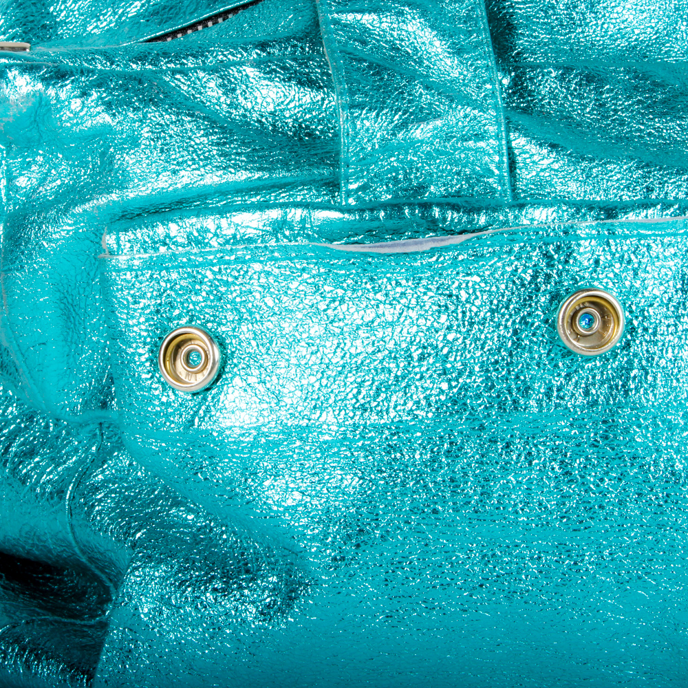 Metallic Finish Totes Featuring Carlos Fachi