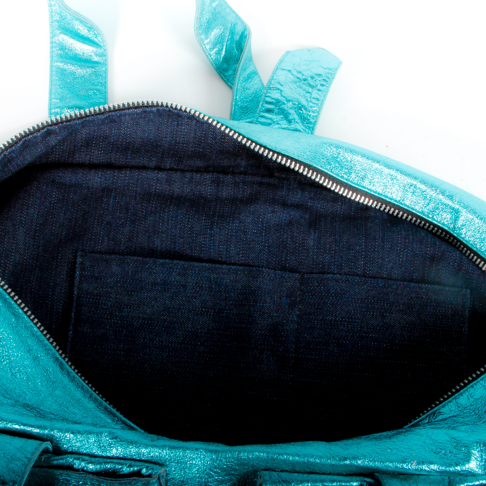 Metallic Finish Totes Featuring Carlos Fachi