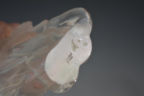 Goebel Frosted Cherub and Elephant Paperweight Figurines