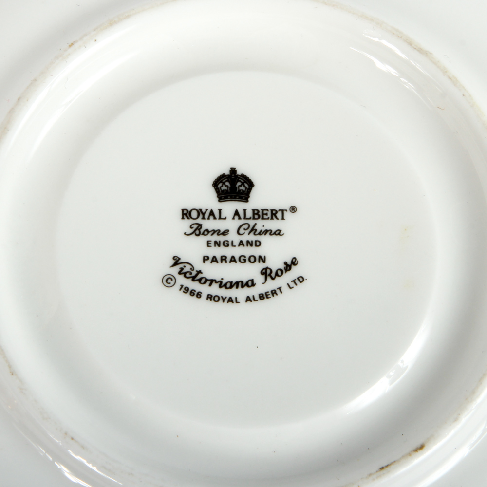 Teacups and Saucers Featuring Royal Albert "Victorian Rose"