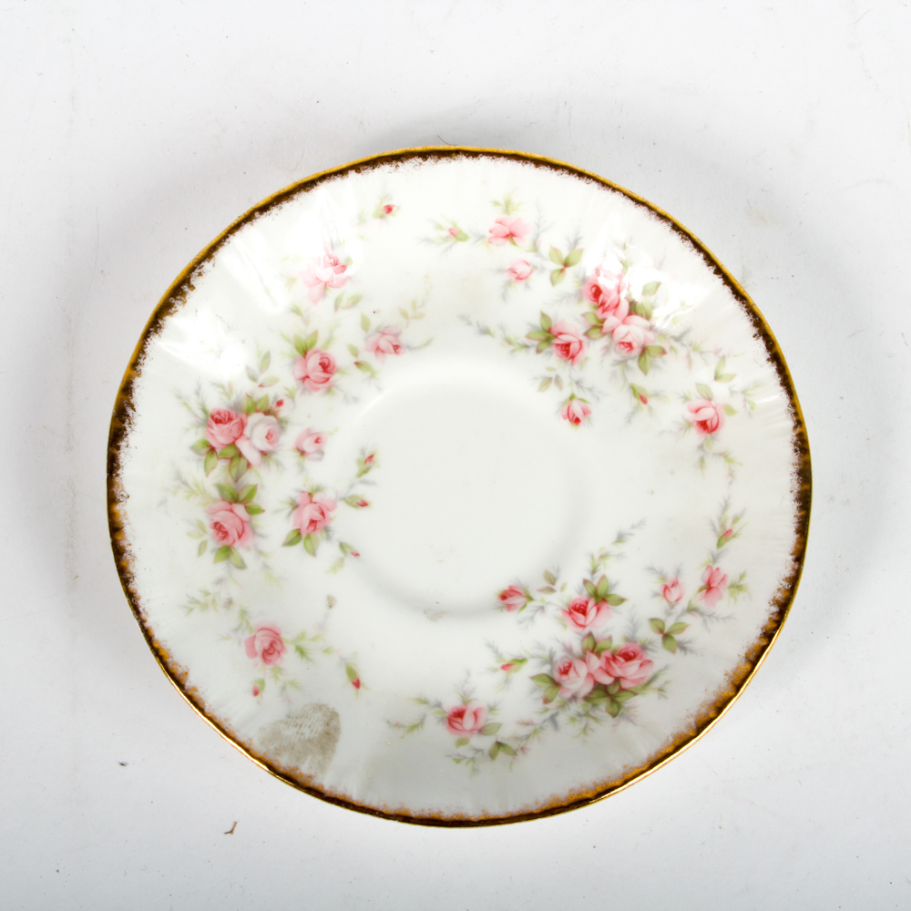 Teacups and Saucers Featuring Royal Albert "Victorian Rose"