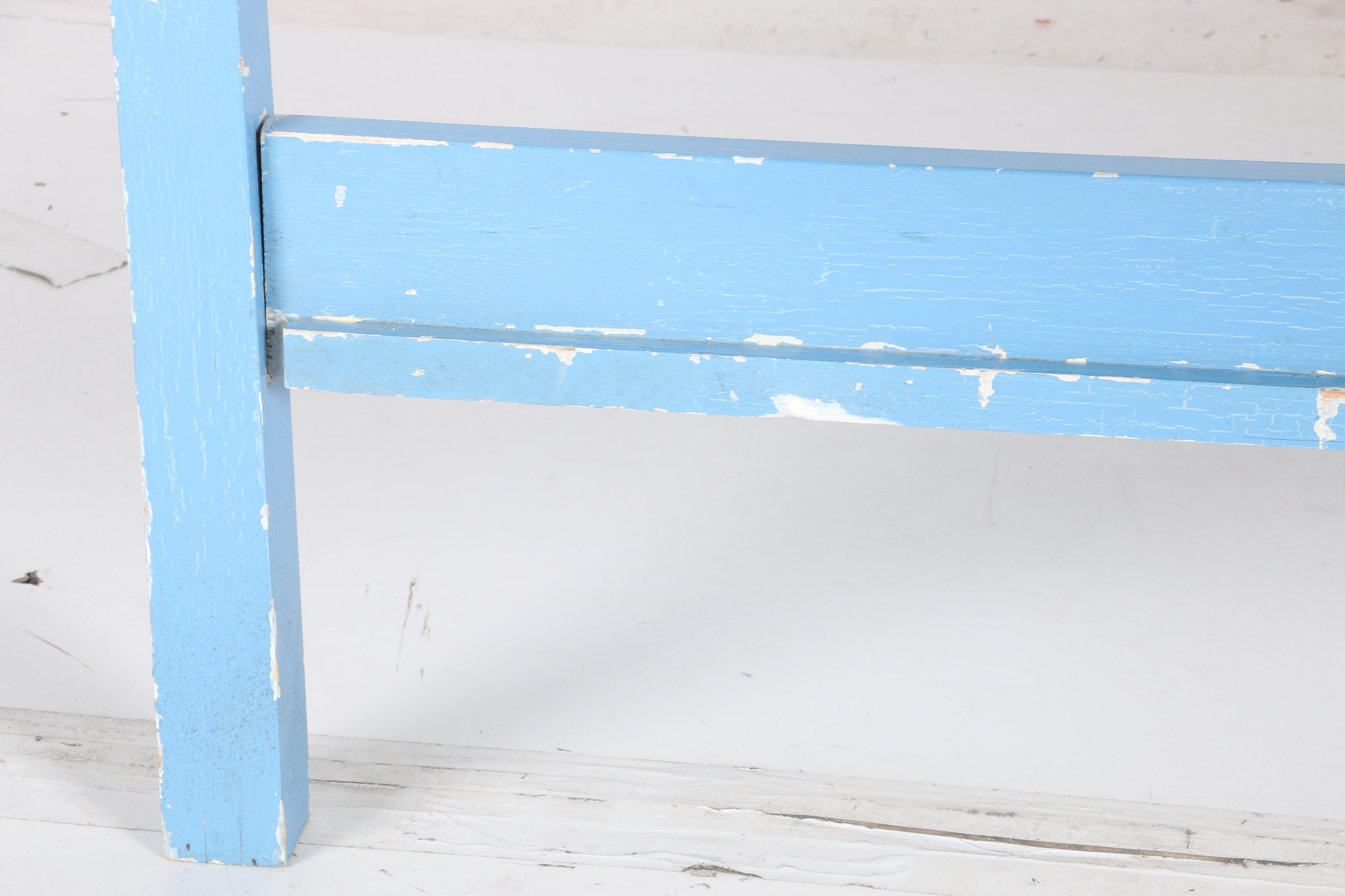 Hand-Painted Child's Bed and Wall Shelf by William Eastburn