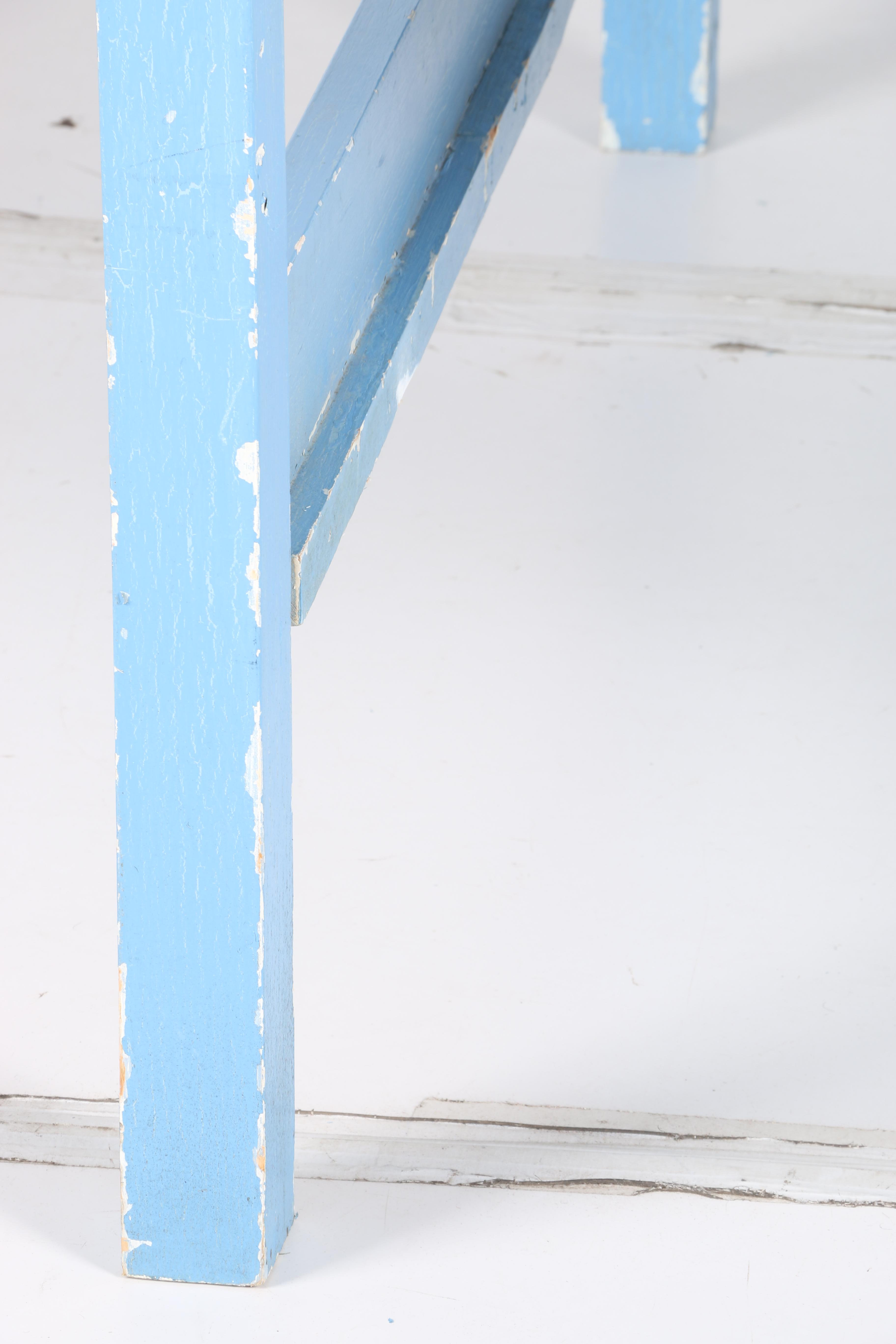 Hand-Painted Child's Bed and Wall Shelf by William Eastburn