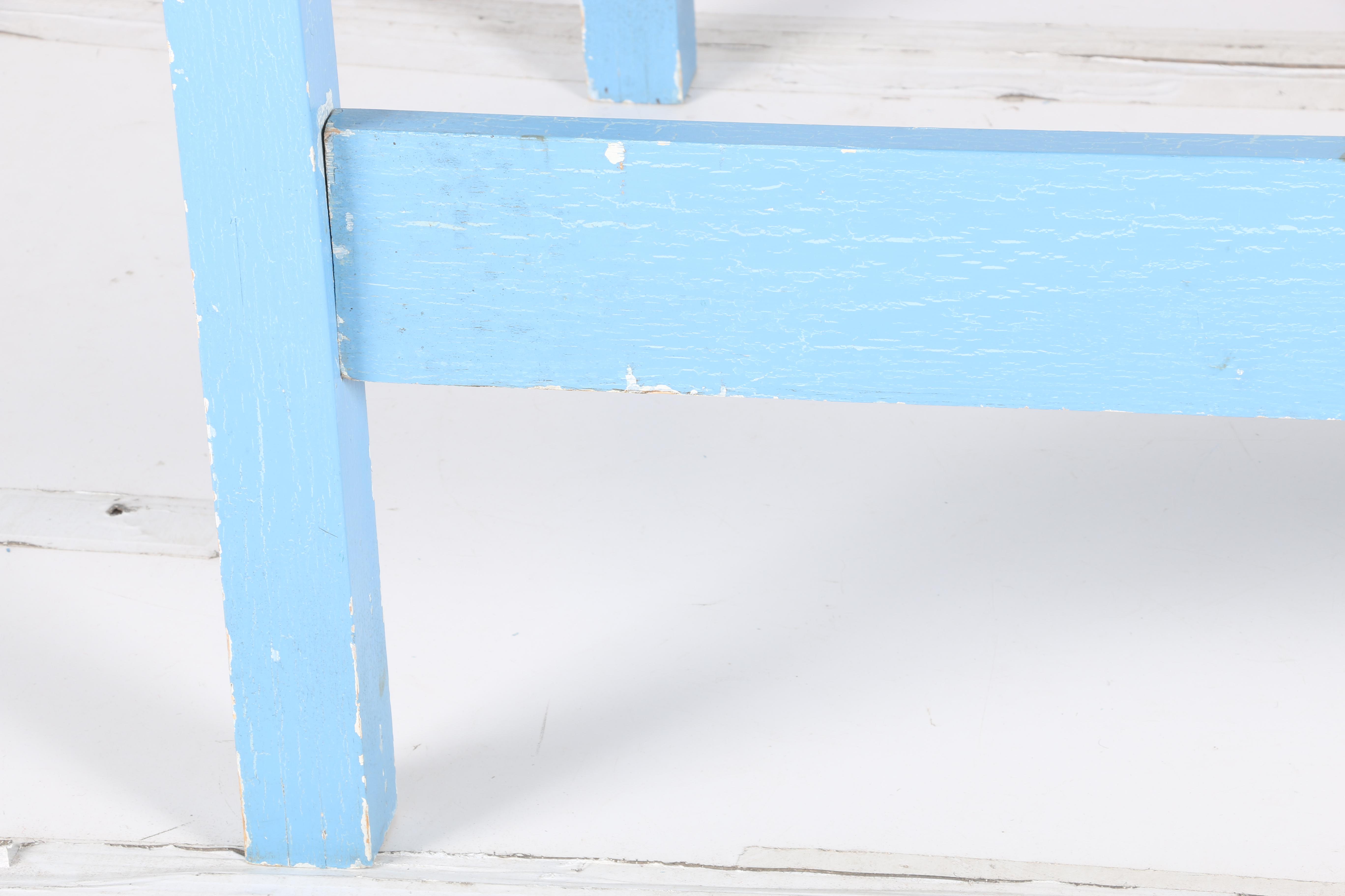 Hand-Painted Child's Bed and Wall Shelf by William Eastburn