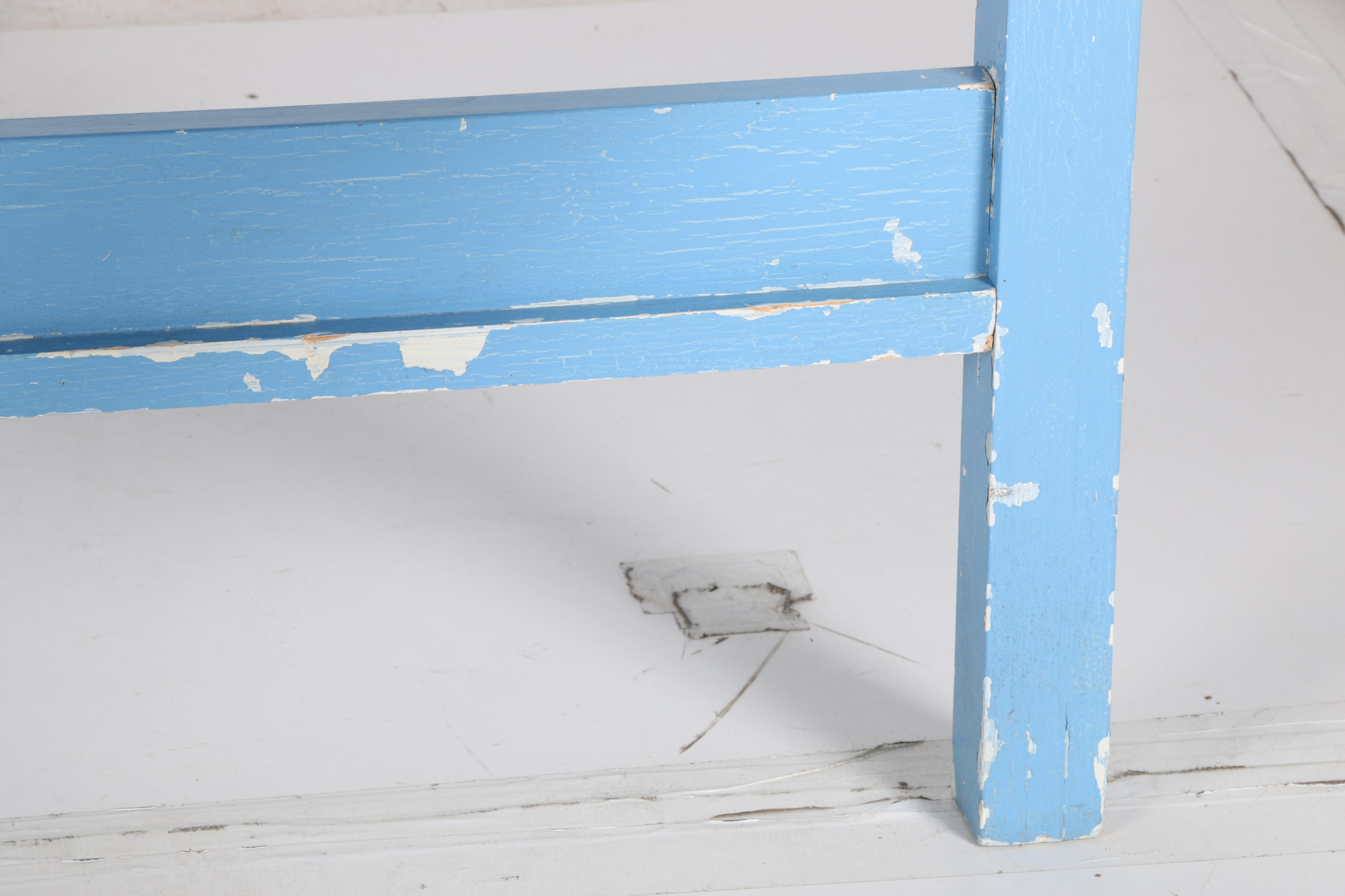 Hand-Painted Child's Bed and Wall Shelf by William Eastburn