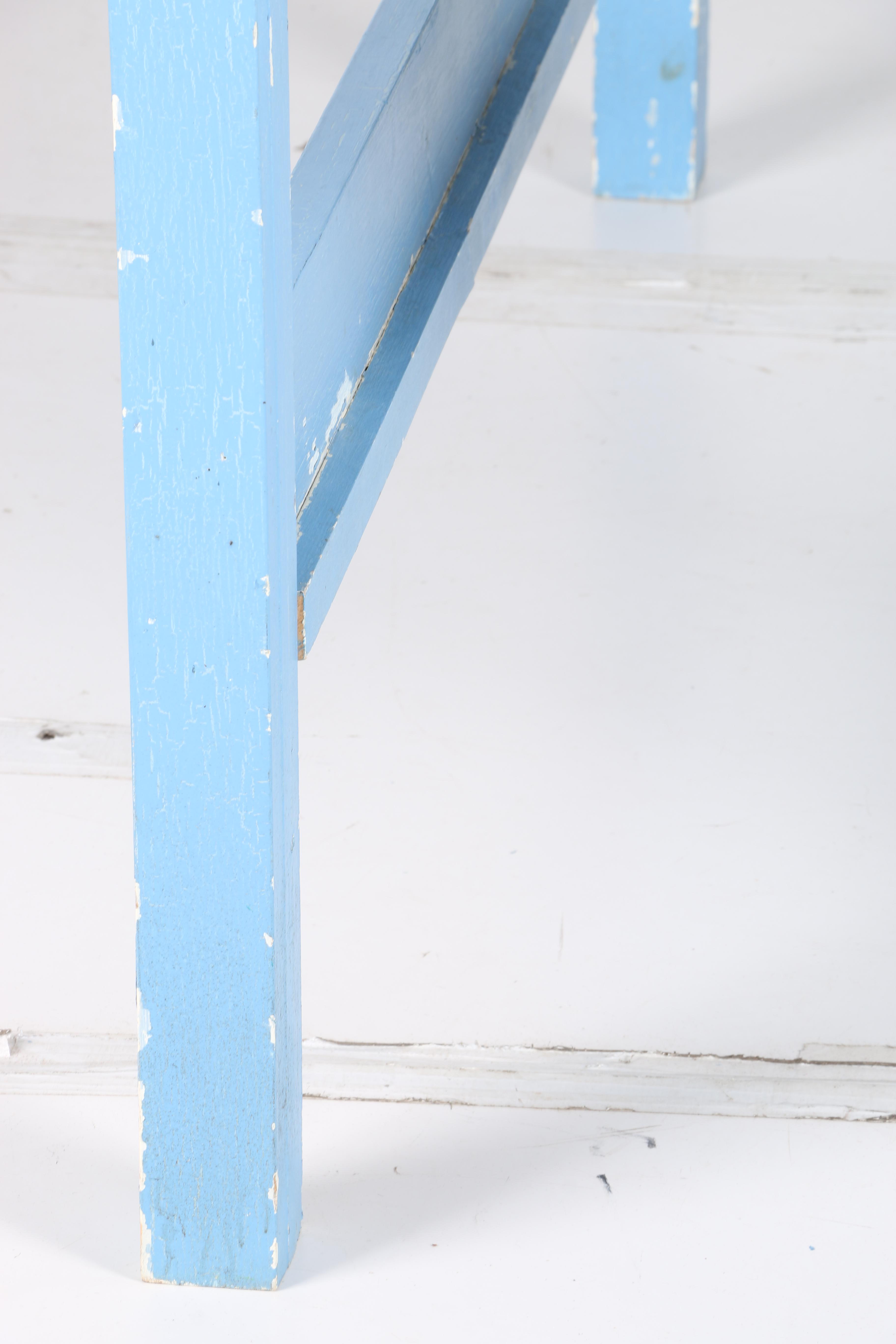 Hand-Painted Child's Bed and Wall Shelf by William Eastburn