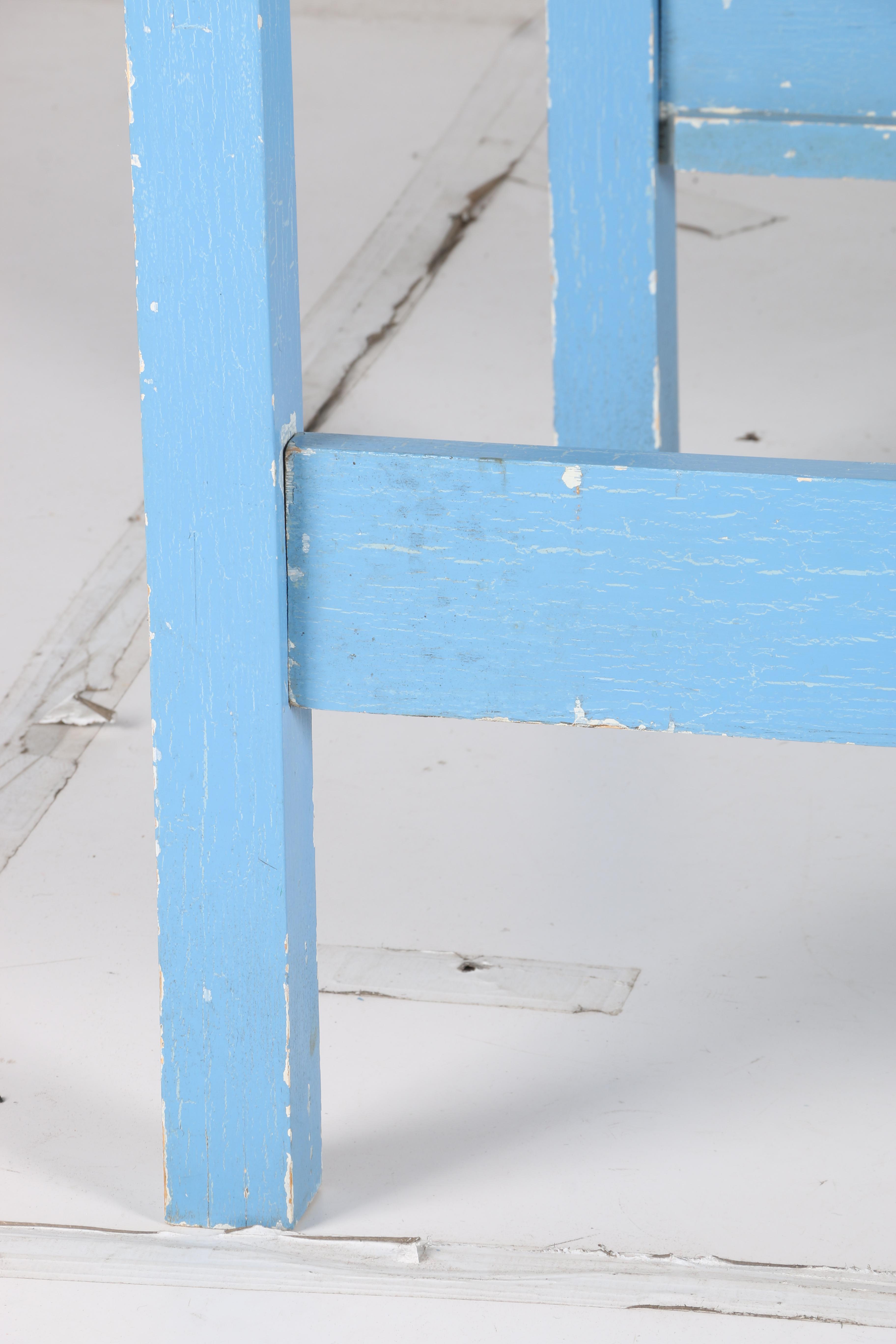 Hand-Painted Child's Bed and Wall Shelf by William Eastburn