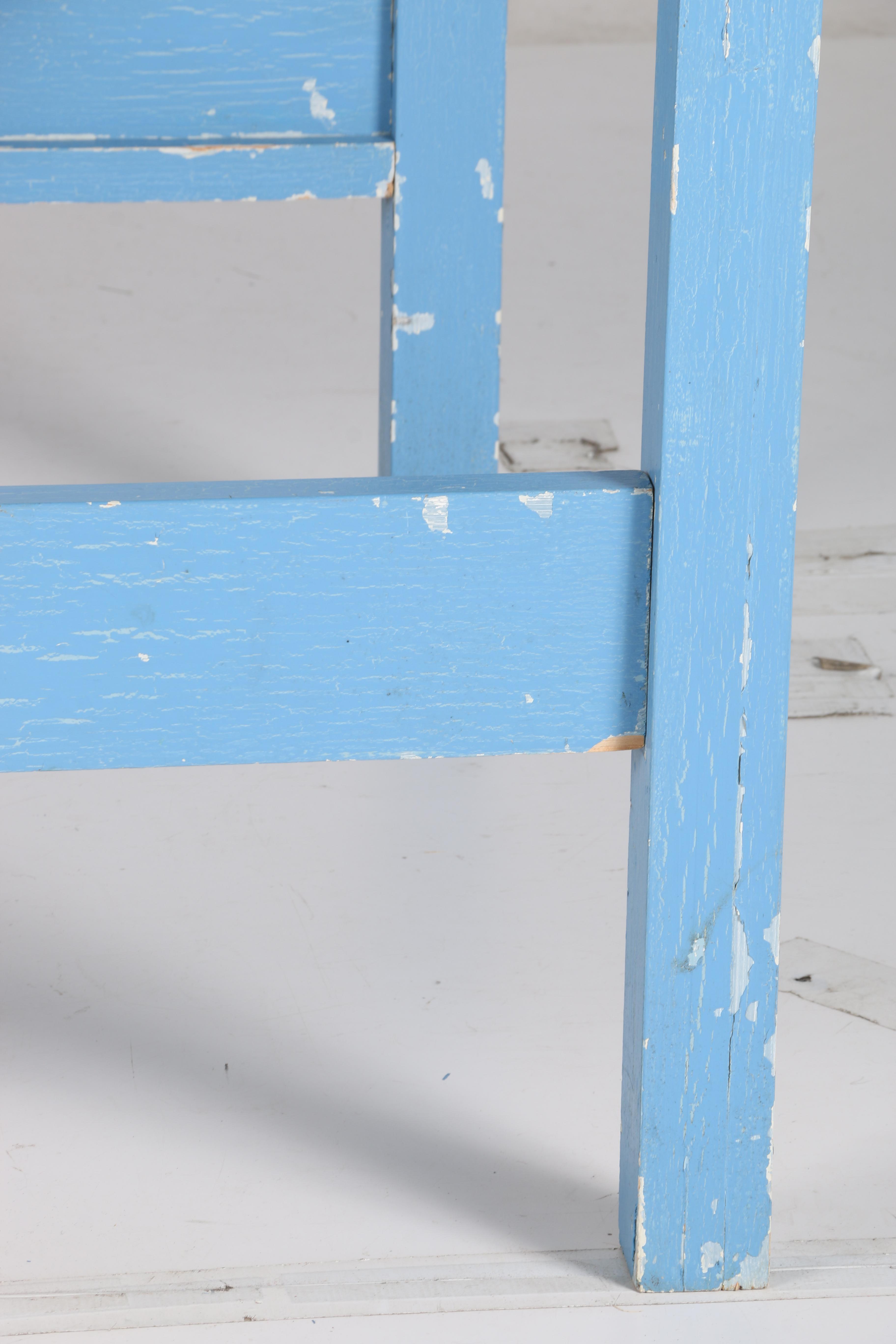 Hand-Painted Child's Bed and Wall Shelf by William Eastburn