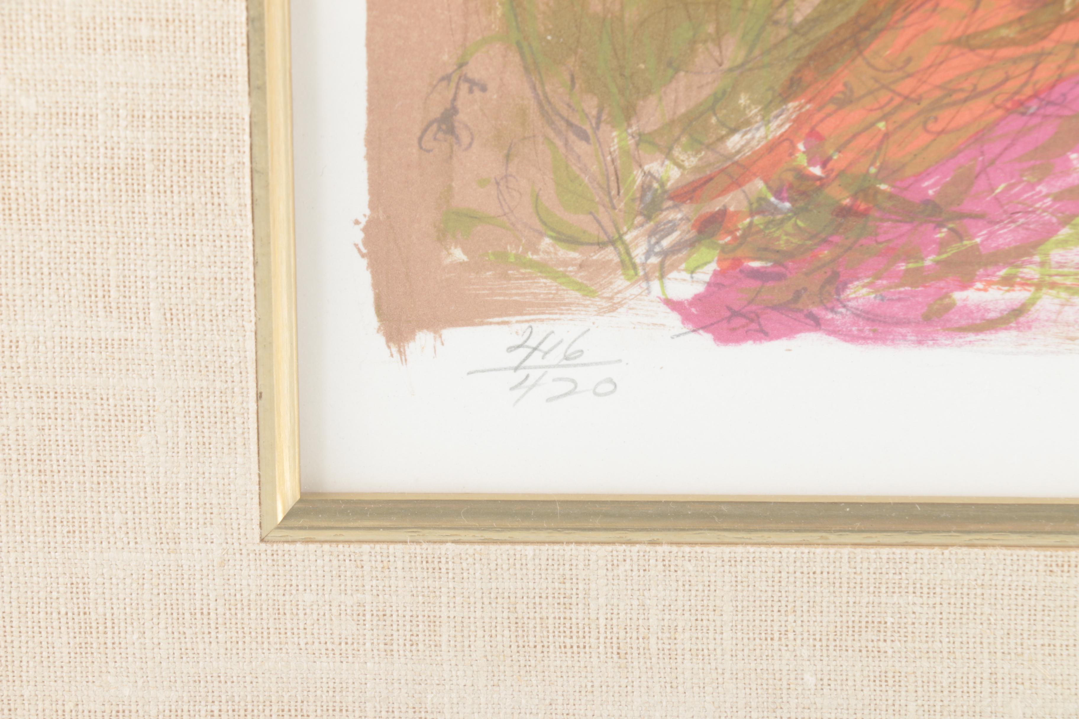 Edna Hibel Limited Edition Hand-Colored Lithograph of Child