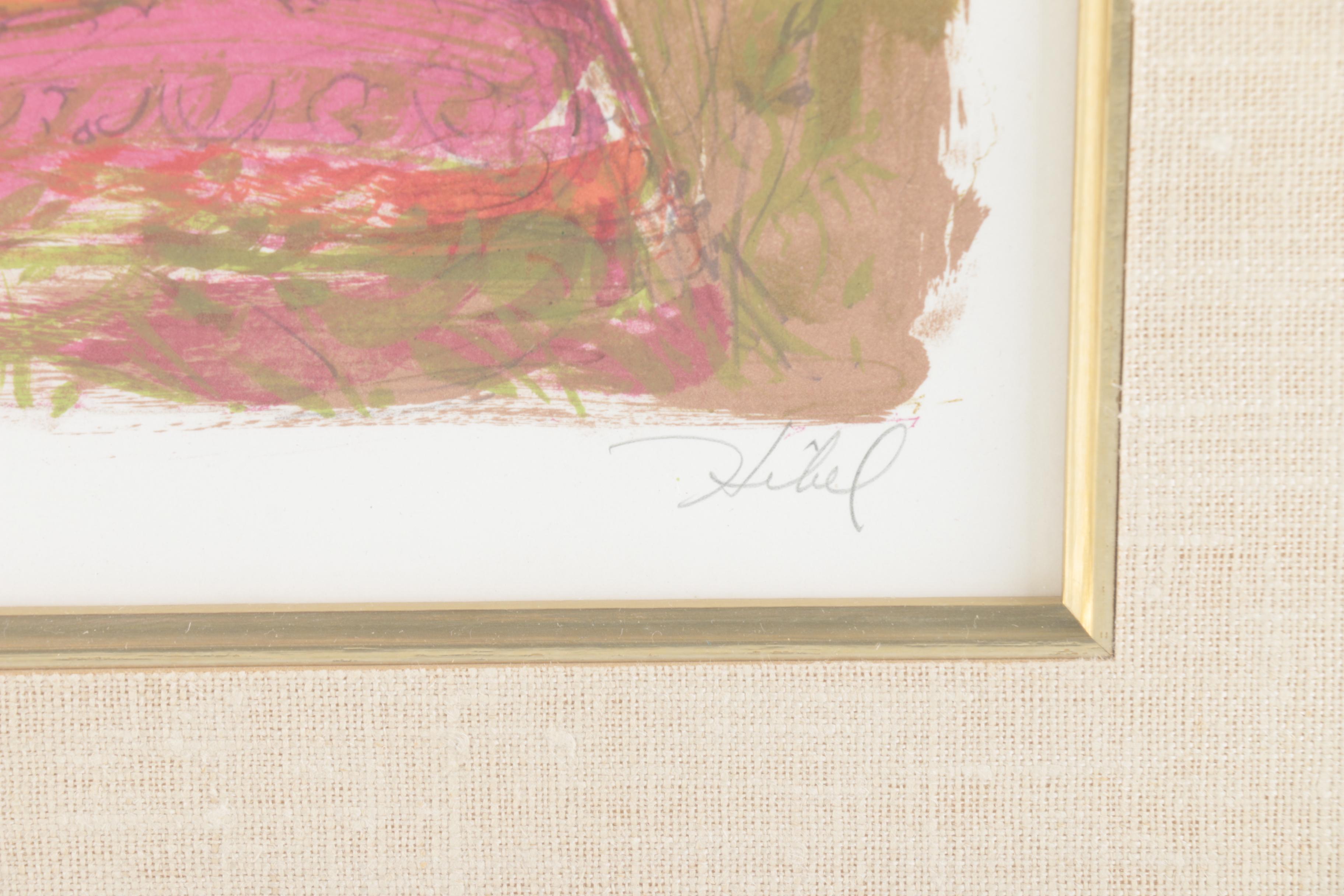 Edna Hibel Limited Edition Hand-Colored Lithograph of Child