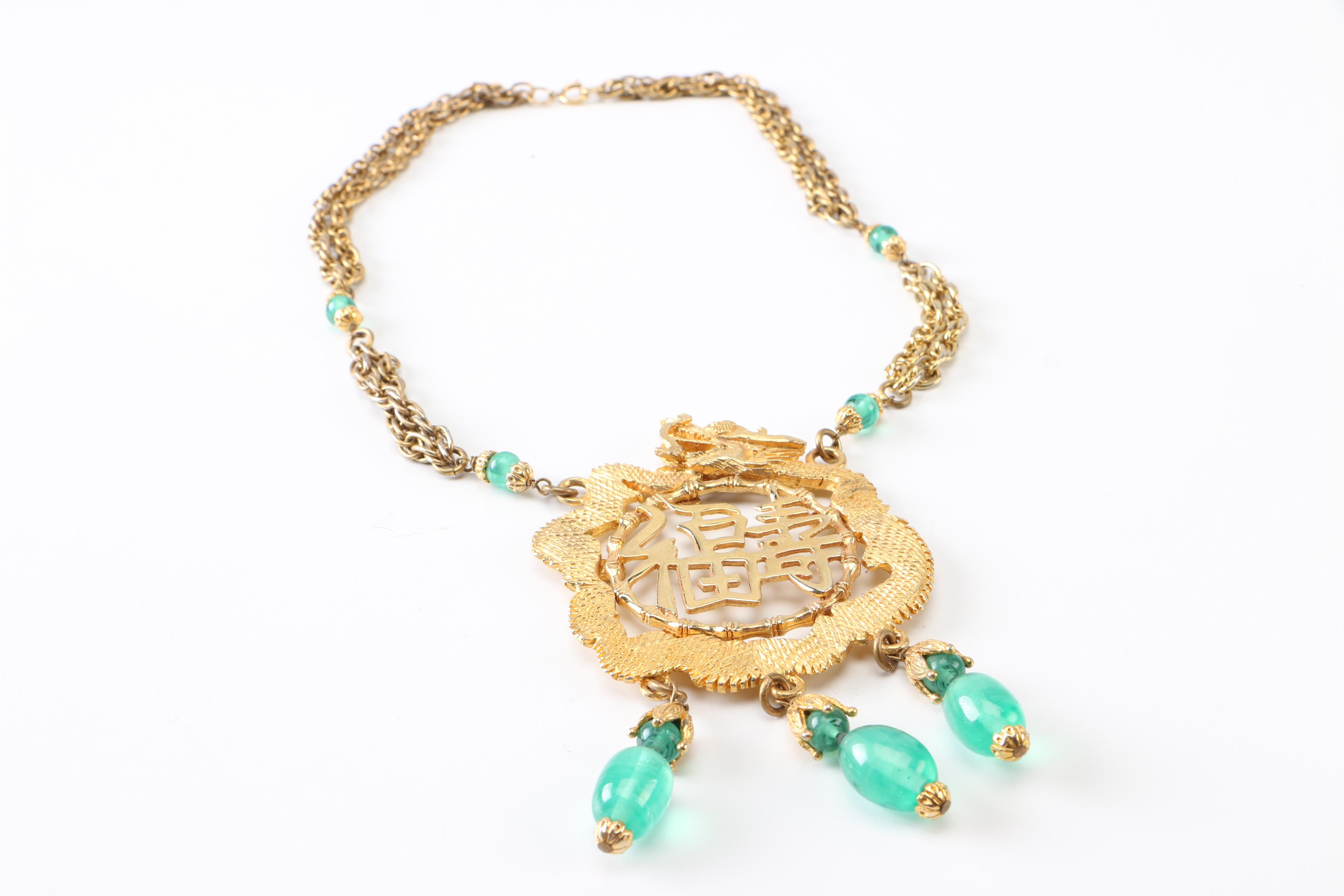 Vintage Chinese Jewelry Including Kenneth Jay Lane and Pannetta