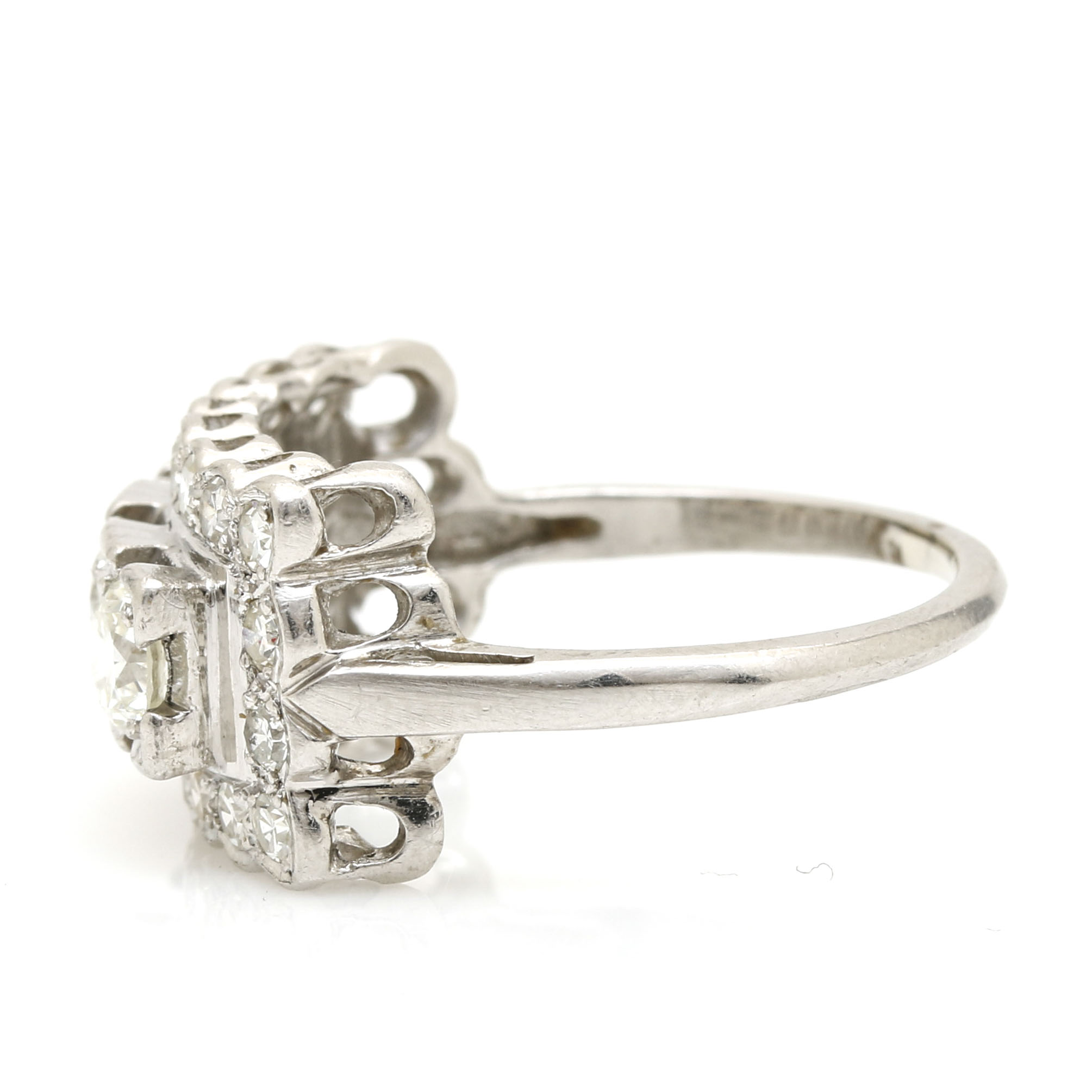Platinum and Palladium 1.94 CTW Diamond Ring