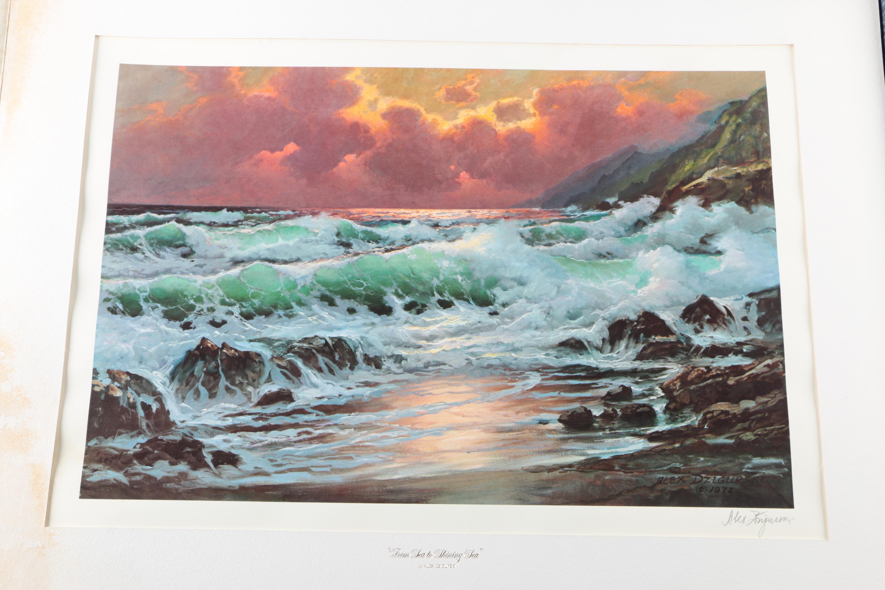 Reproduction Landscape Prints on Paper From the Franklin Mint Gallery of American Art Collection "America the Beautiful"