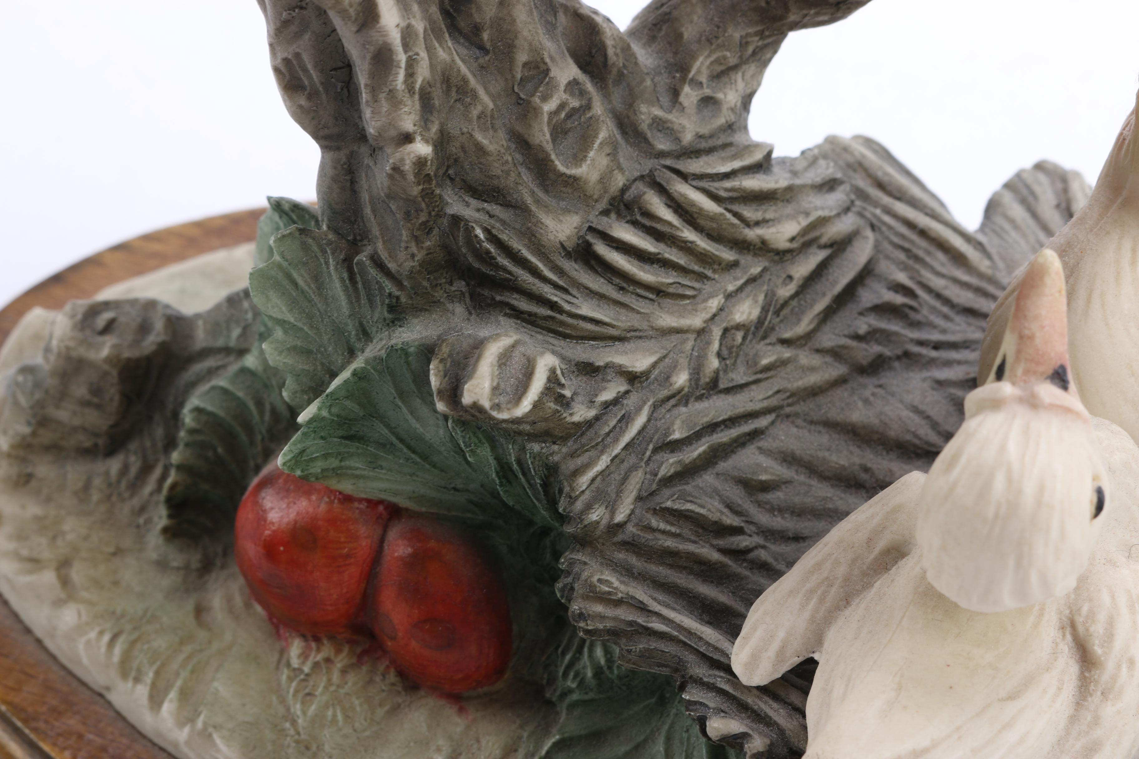 Dove With Hatchlings Figurine