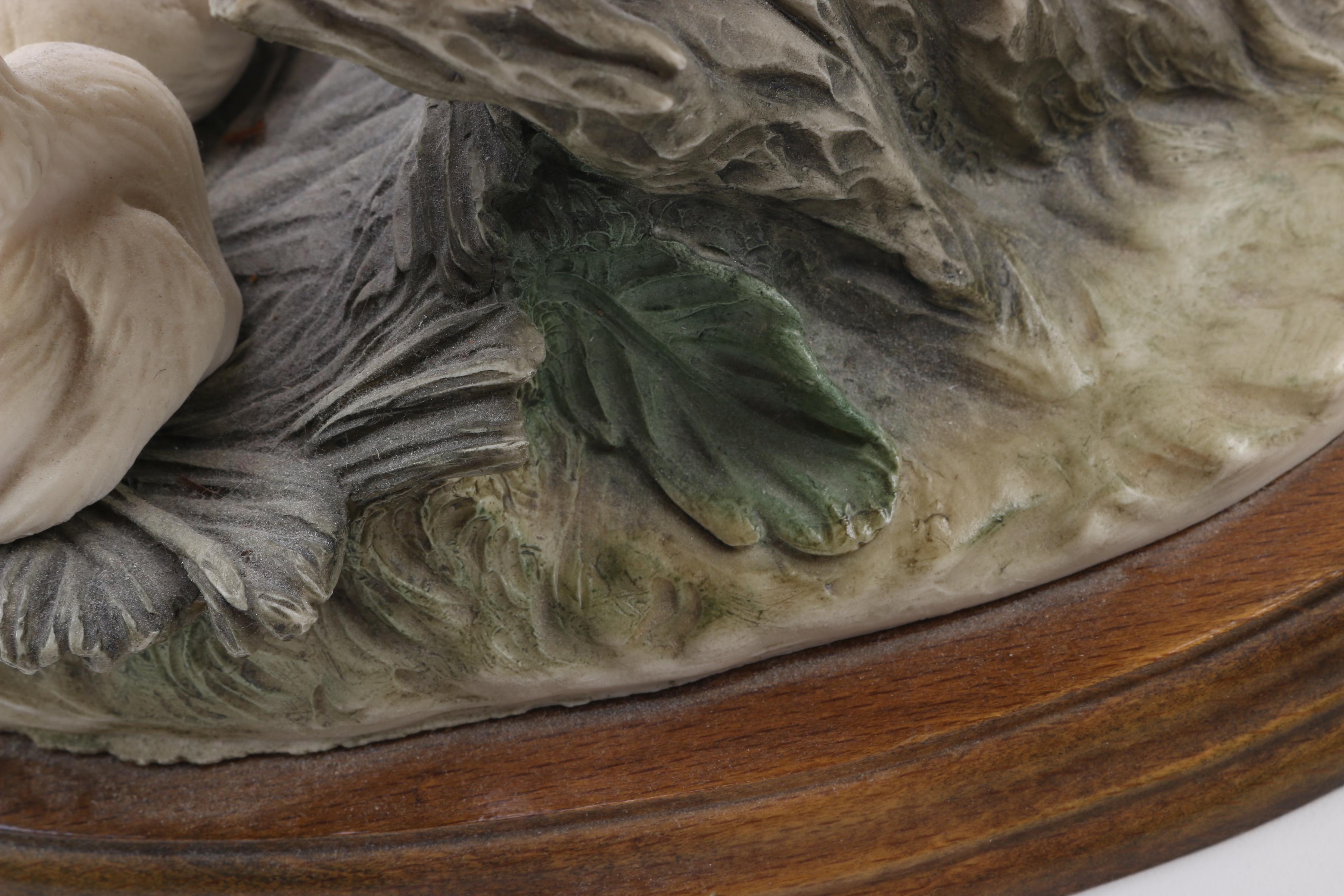 Dove With Hatchlings Figurine