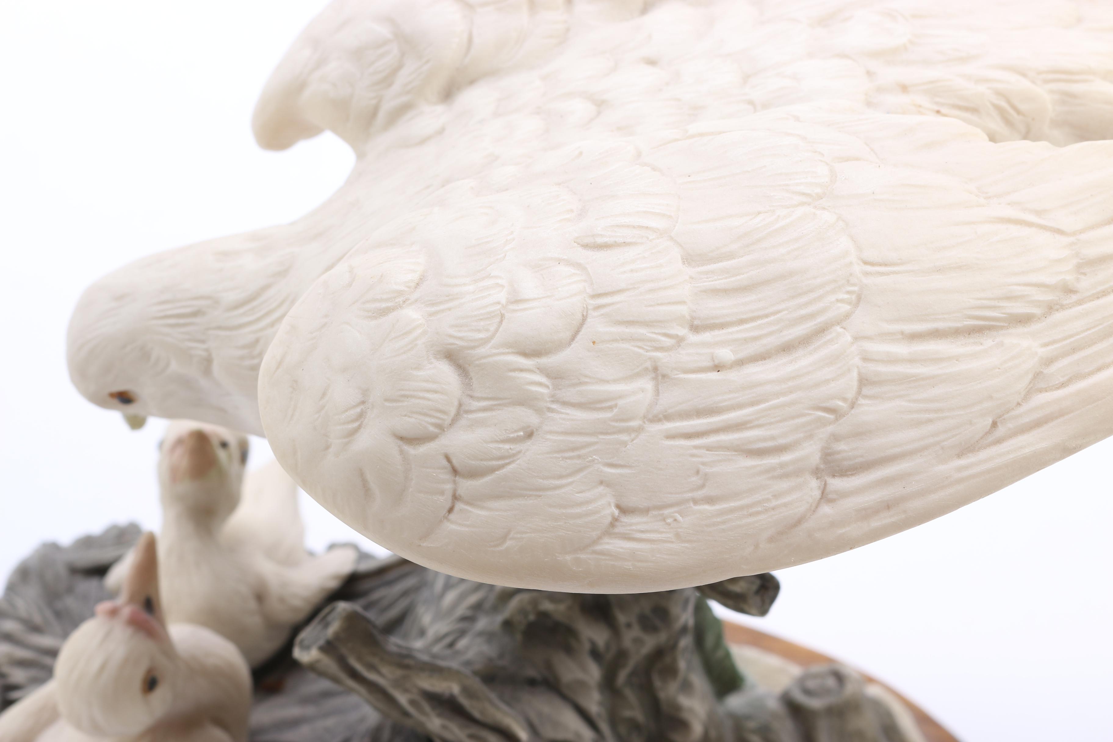 Dove With Hatchlings Figurine