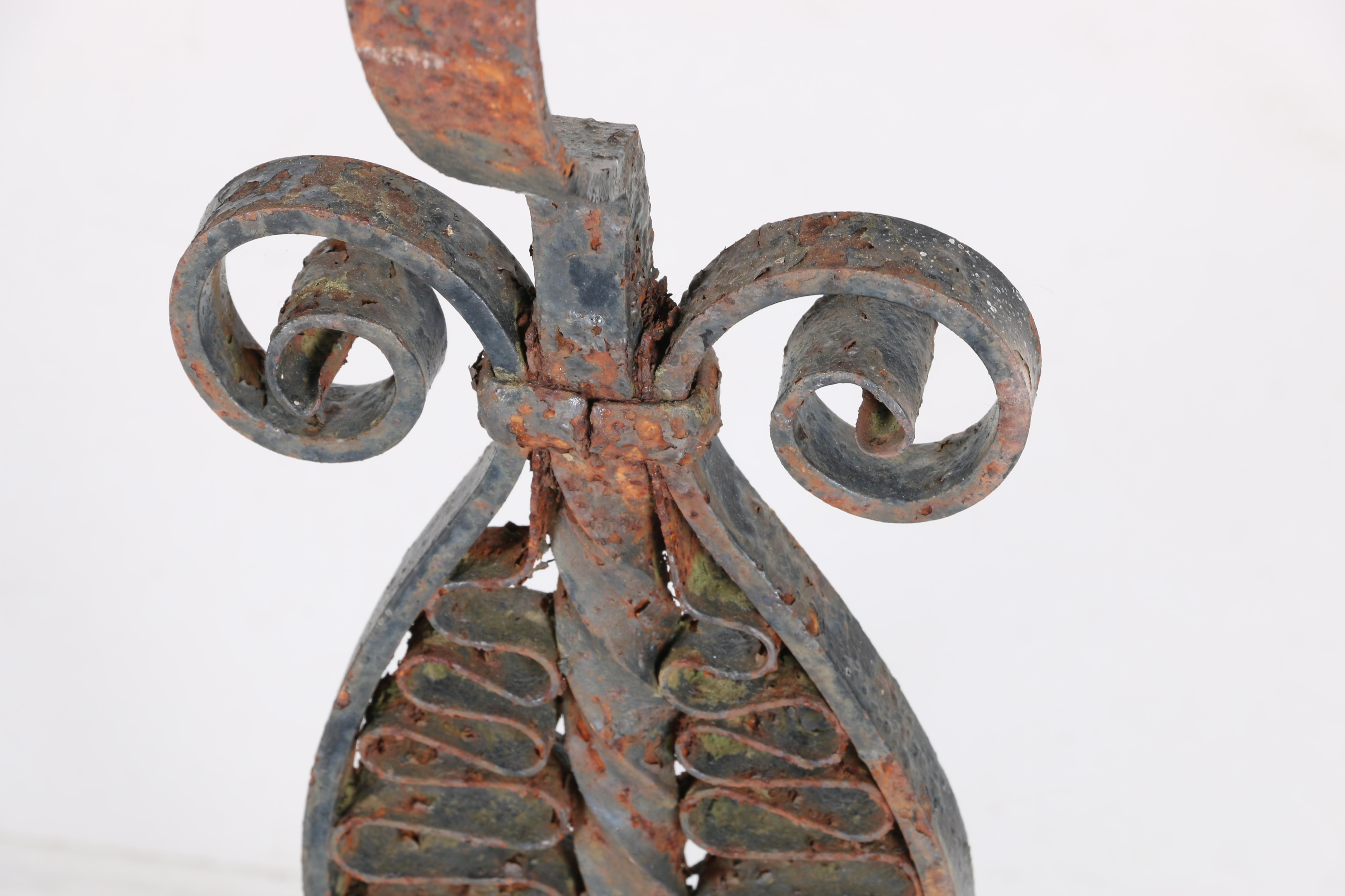 Scroll Motif Andirons