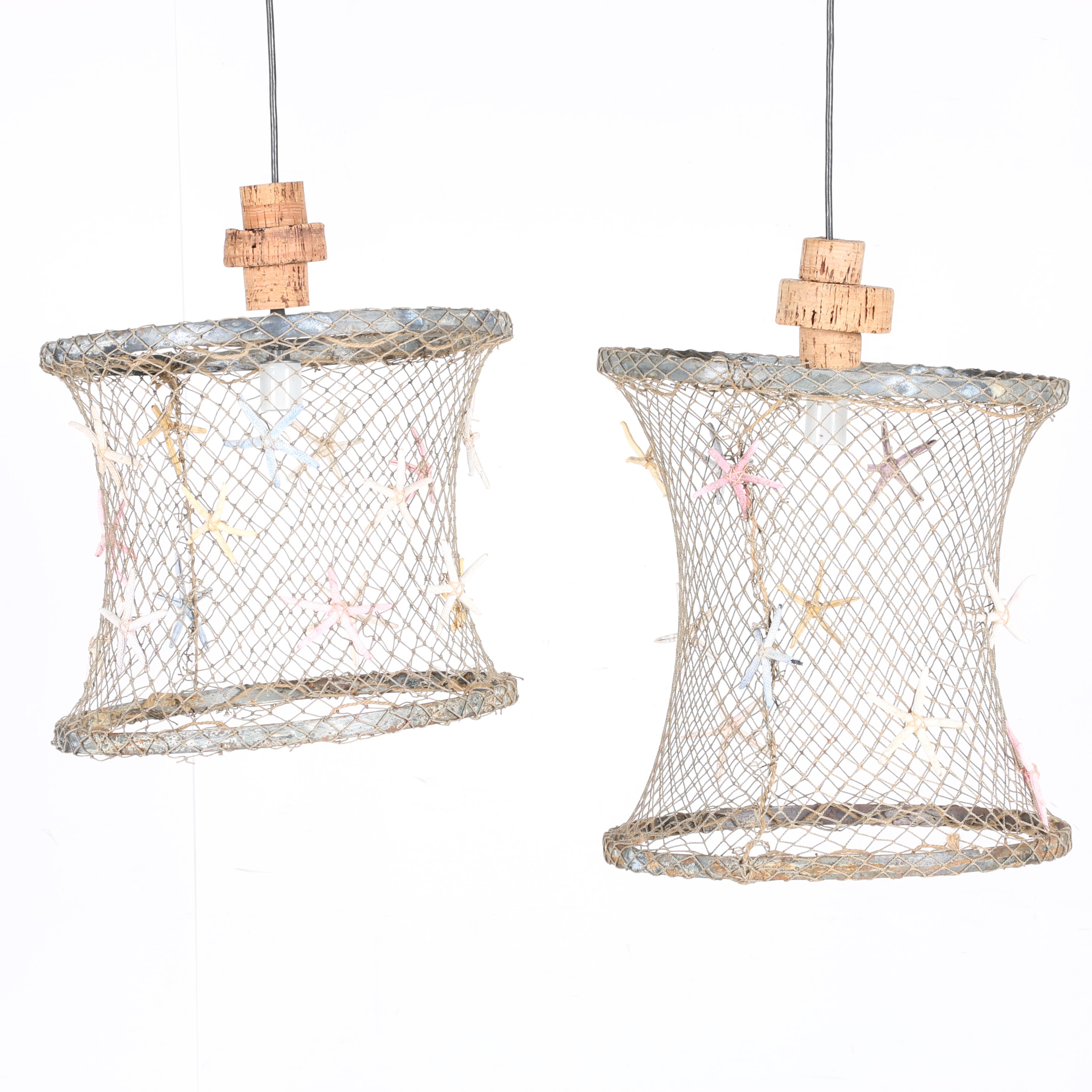 Hand Made Seashell Pendant Lamps