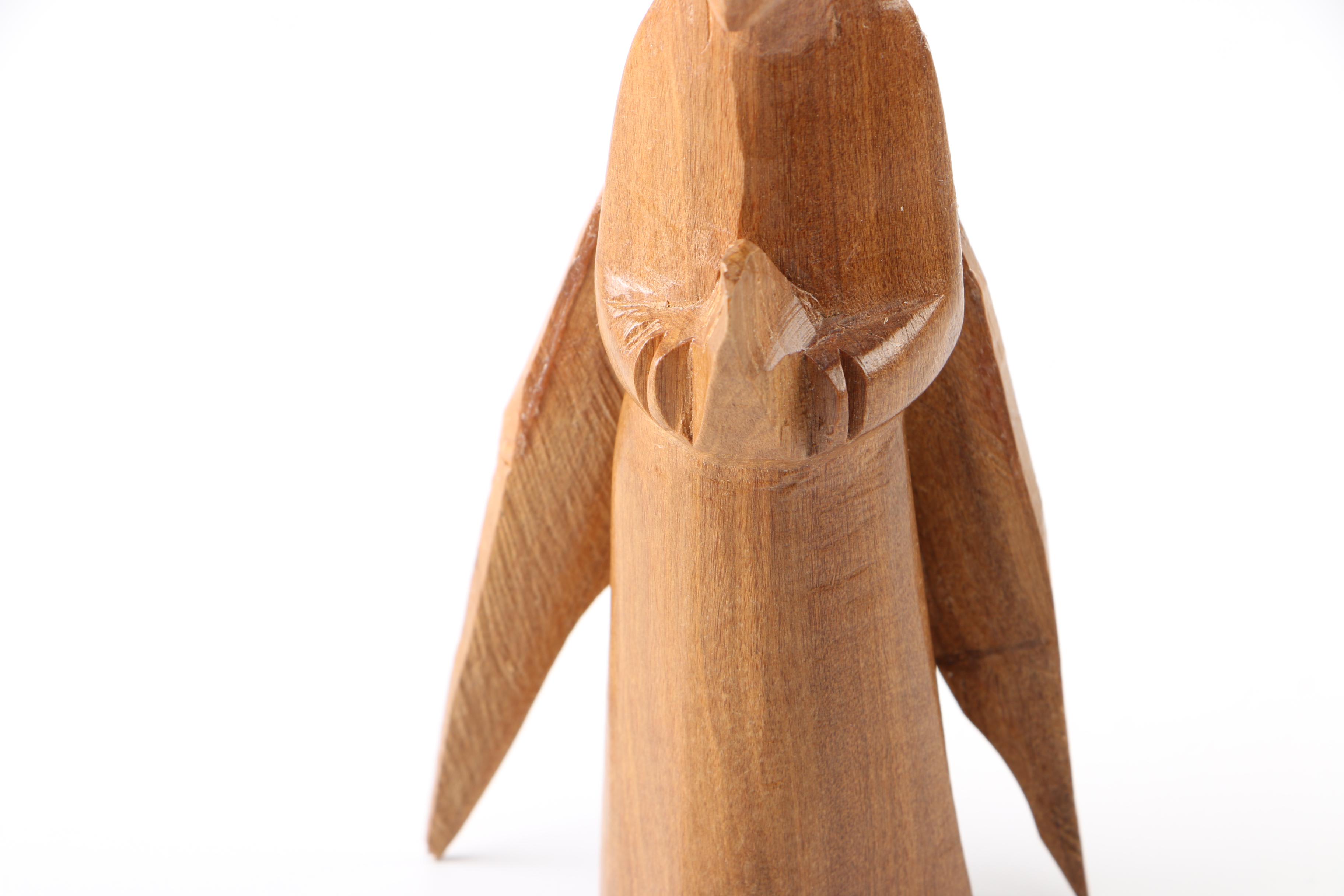 Wooden Manger Nativity Scene and Figurines