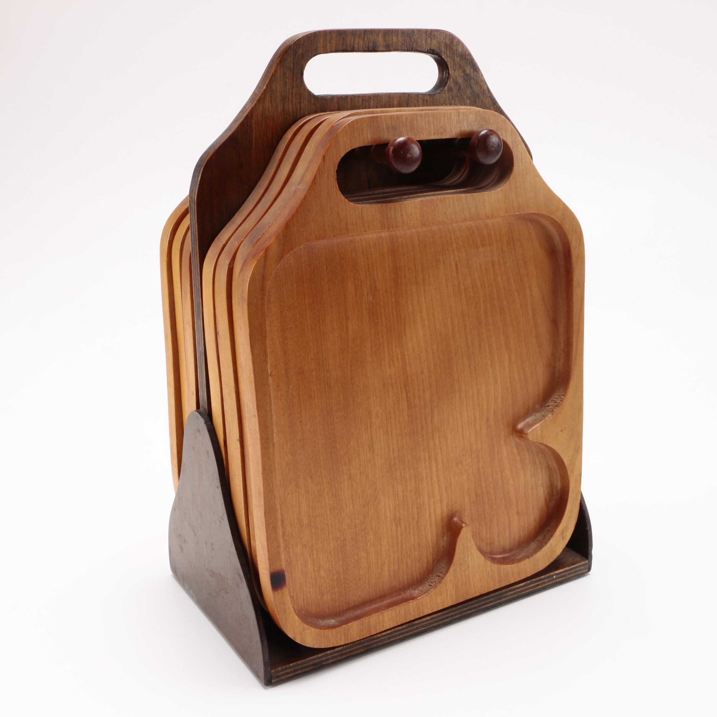 Green Mountain Woodcrafters Lap Tray Set