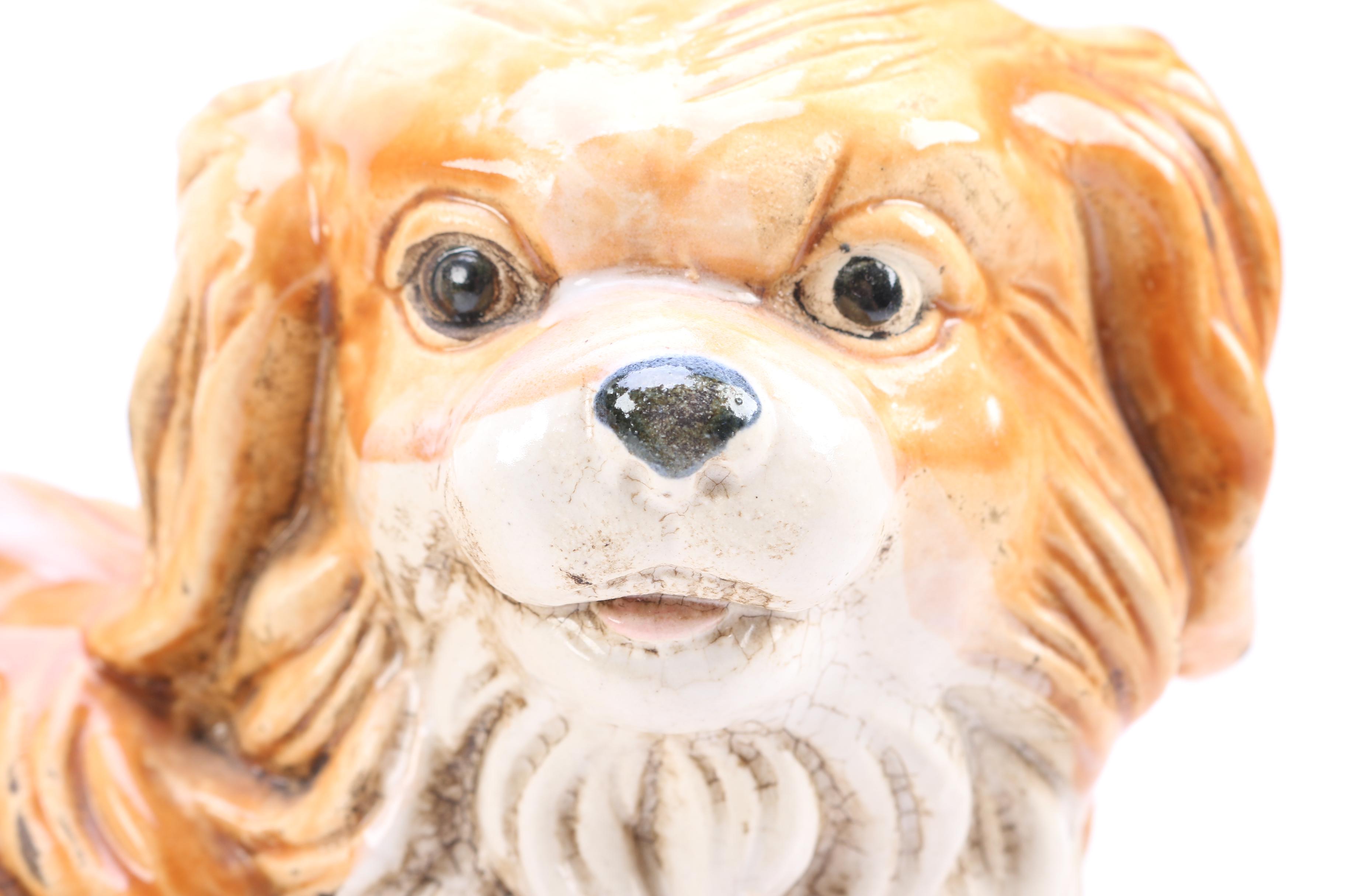 Ceramic King Charles Spaniel Figurines