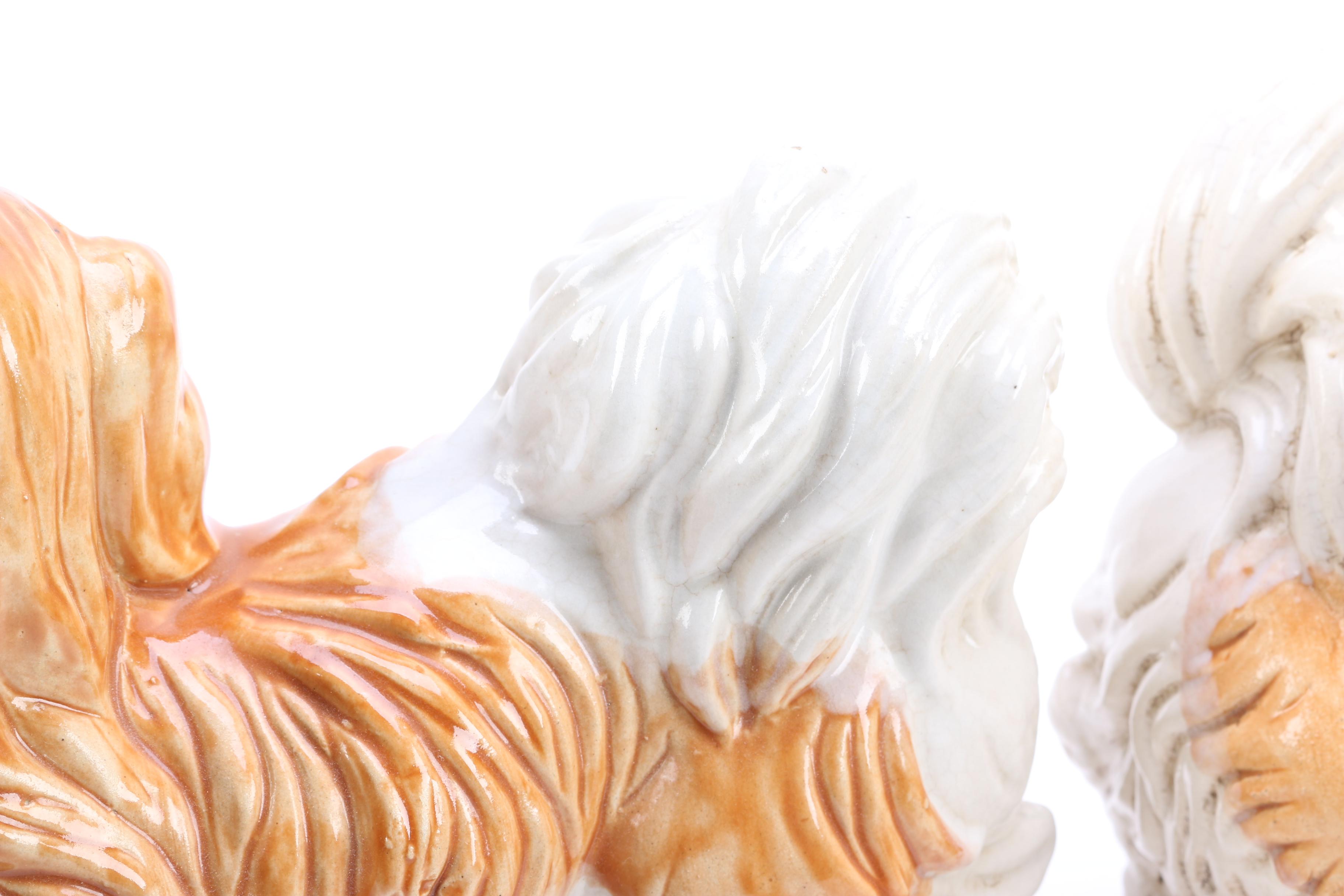 Ceramic King Charles Spaniel Figurines