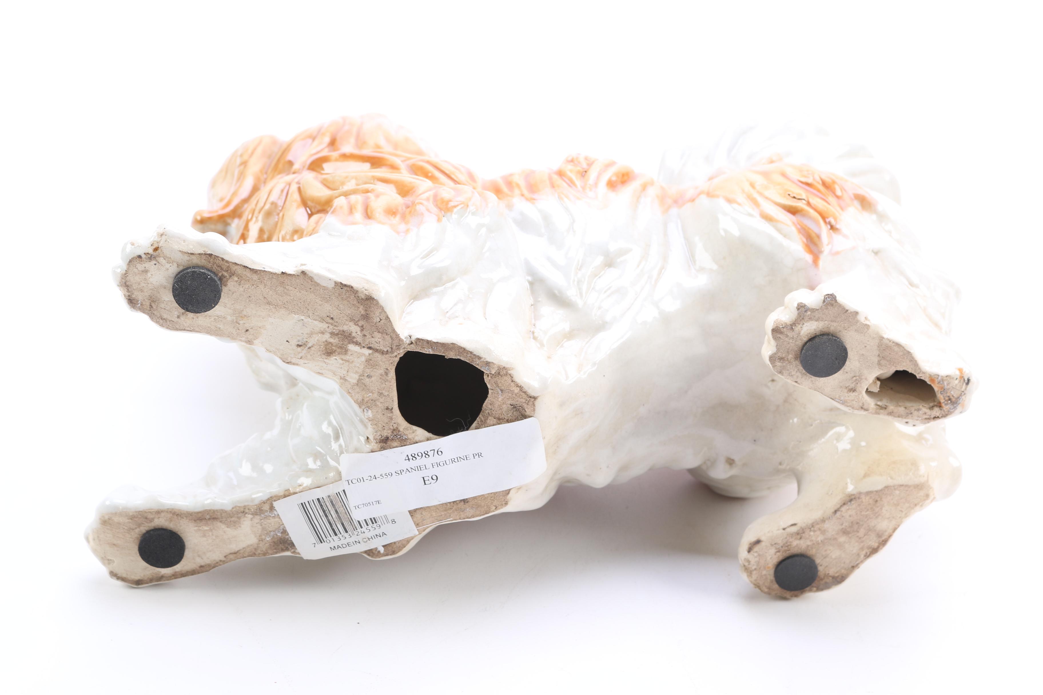 Ceramic King Charles Spaniel Figurines