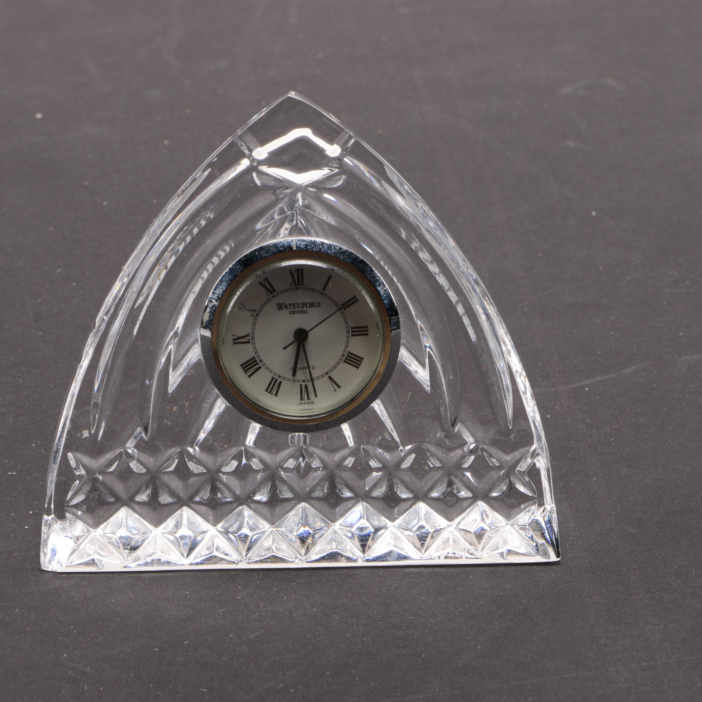 Waterford Crystal "Heraldic" Desk Clock