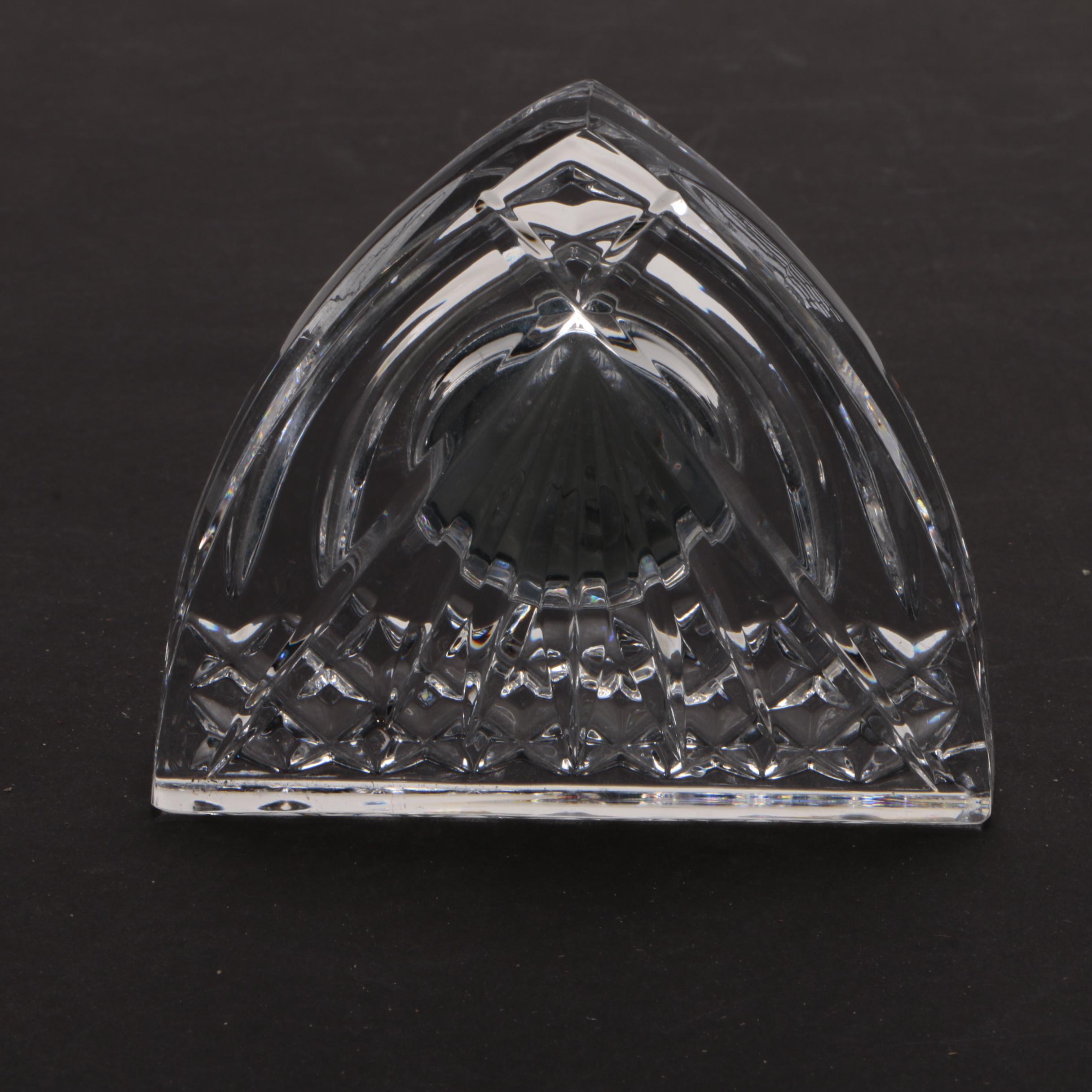 Waterford Crystal "Heraldic" Desk Clock