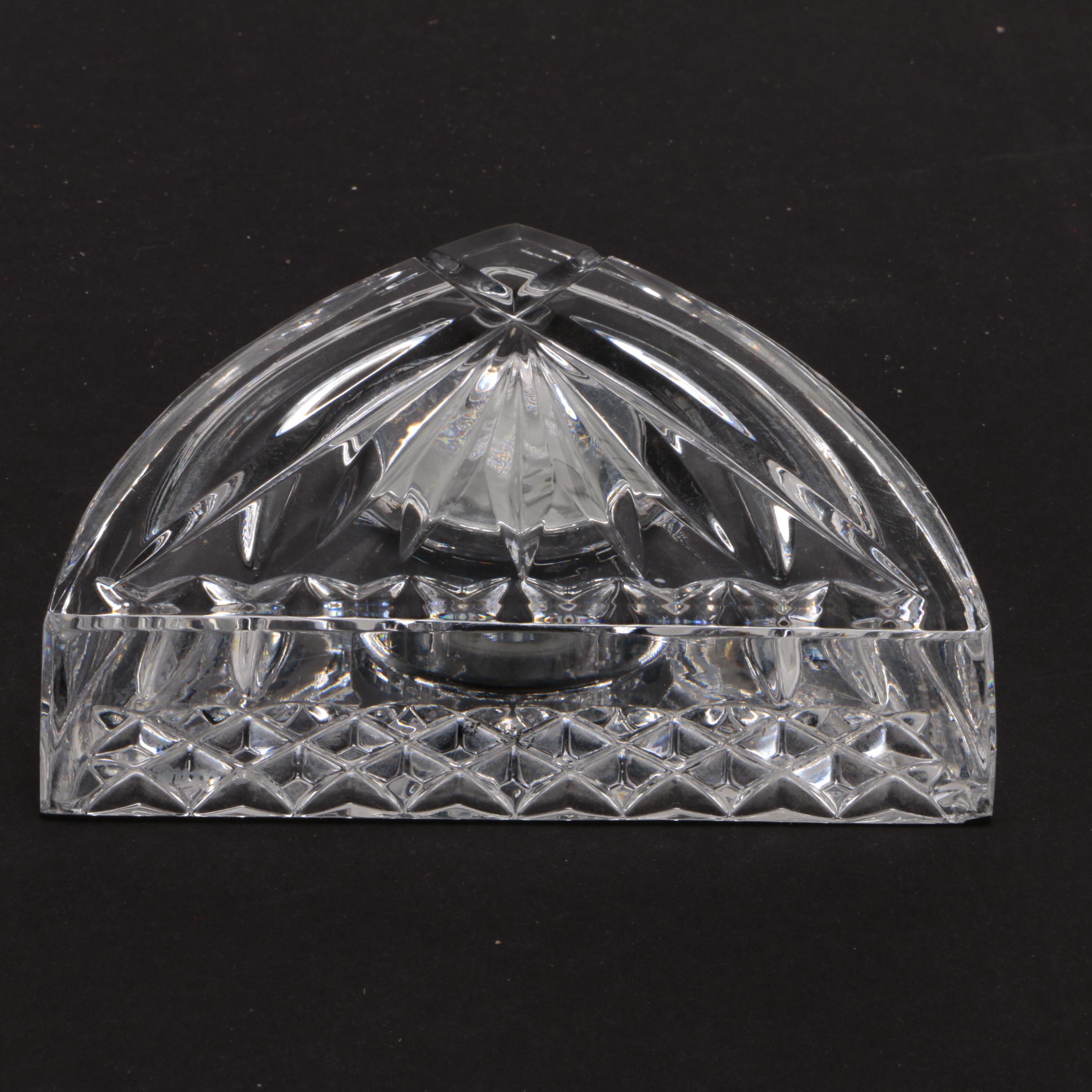 Waterford Crystal "Heraldic" Desk Clock