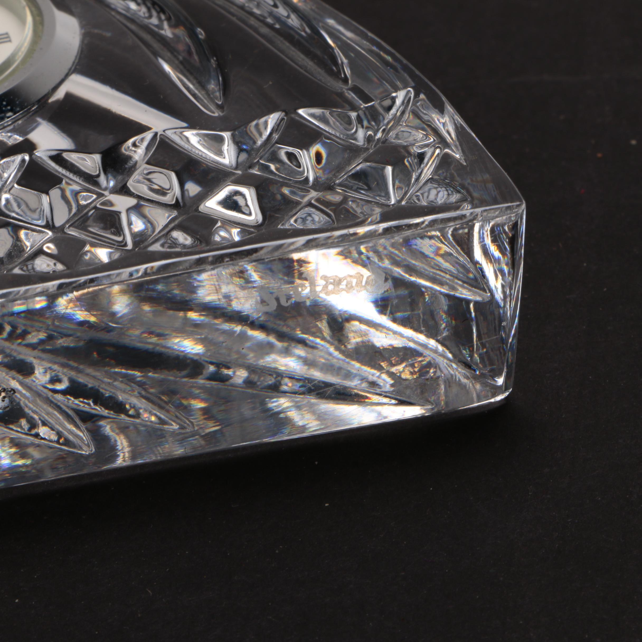 Waterford Crystal "Heraldic" Desk Clock