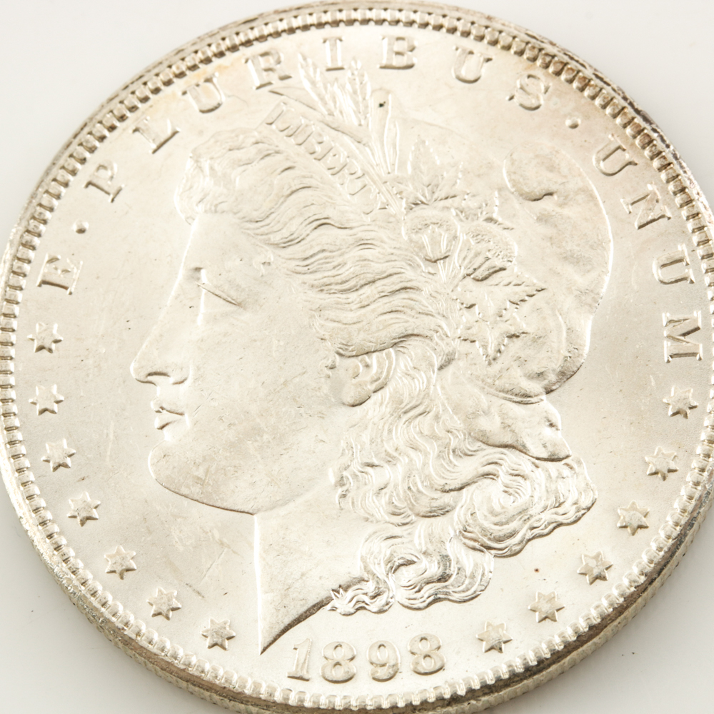 1880 and 1898-O Morgan Silver Dollar