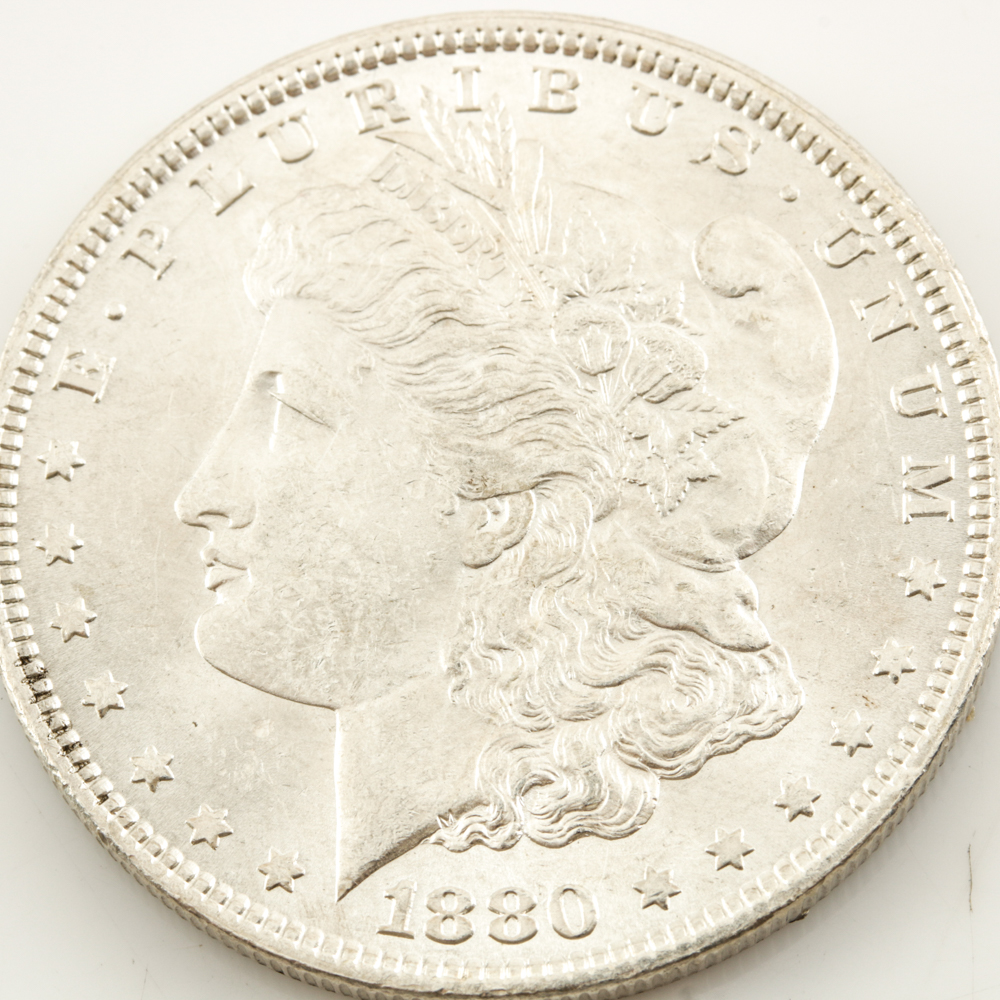 1880 and 1898-O Morgan Silver Dollar