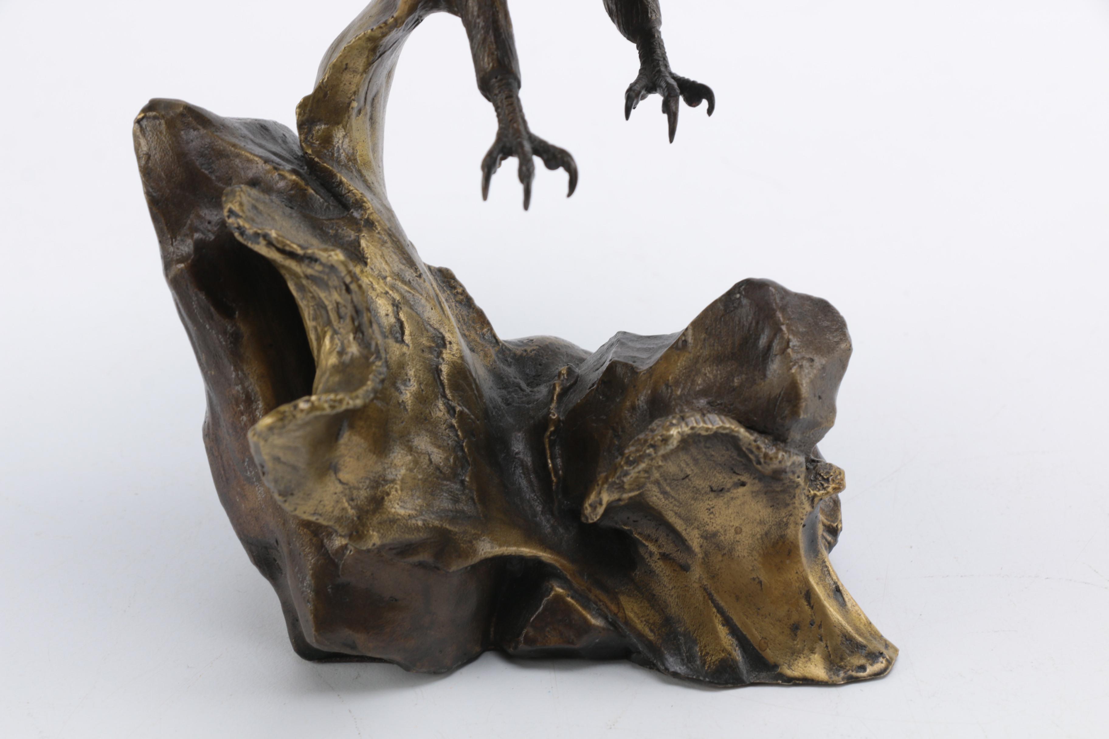 Ronald Van Ruyckevelt Solid Bronze Eagle Figurines