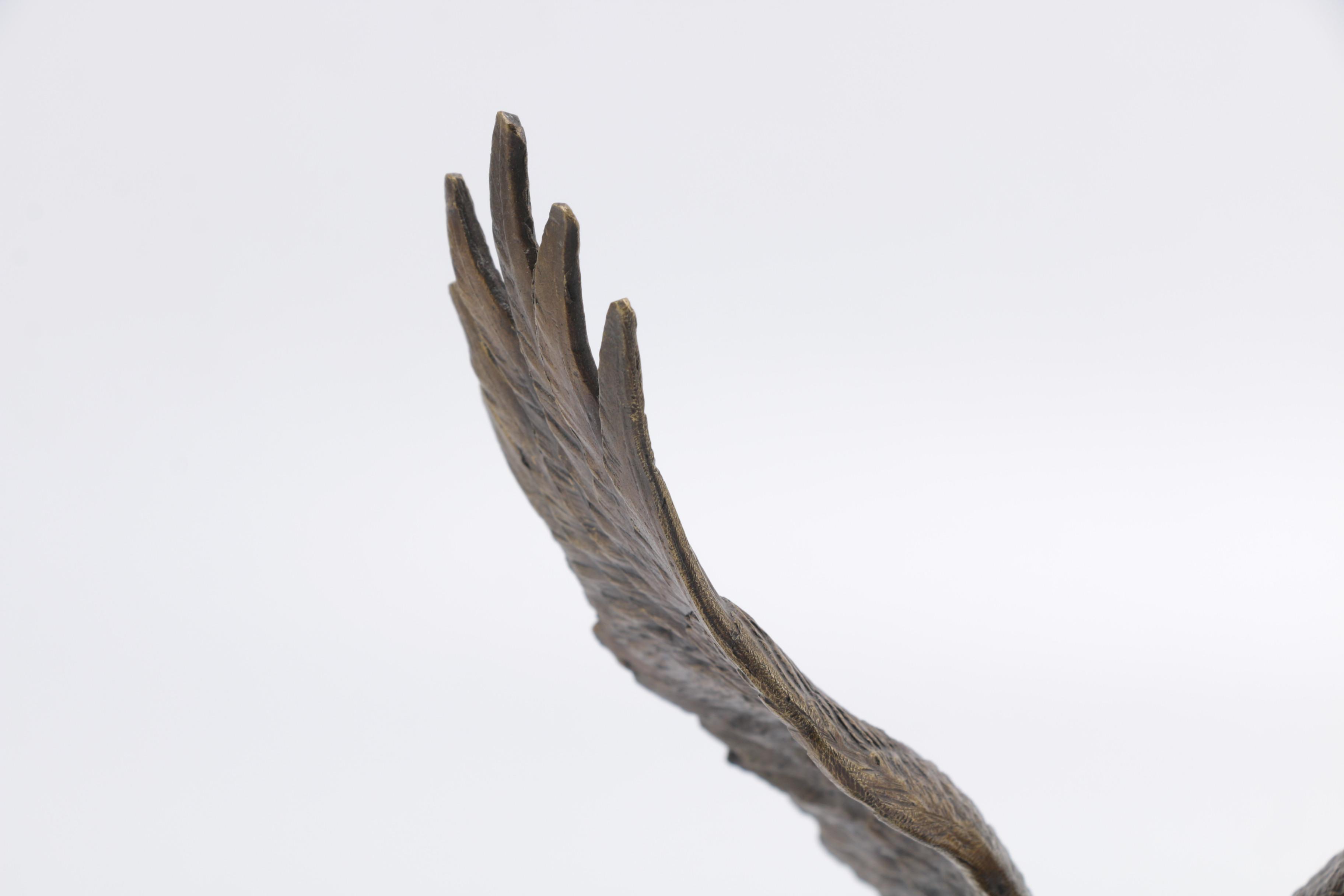 Ronald Van Ruyckevelt Solid Bronze Eagle Figurines