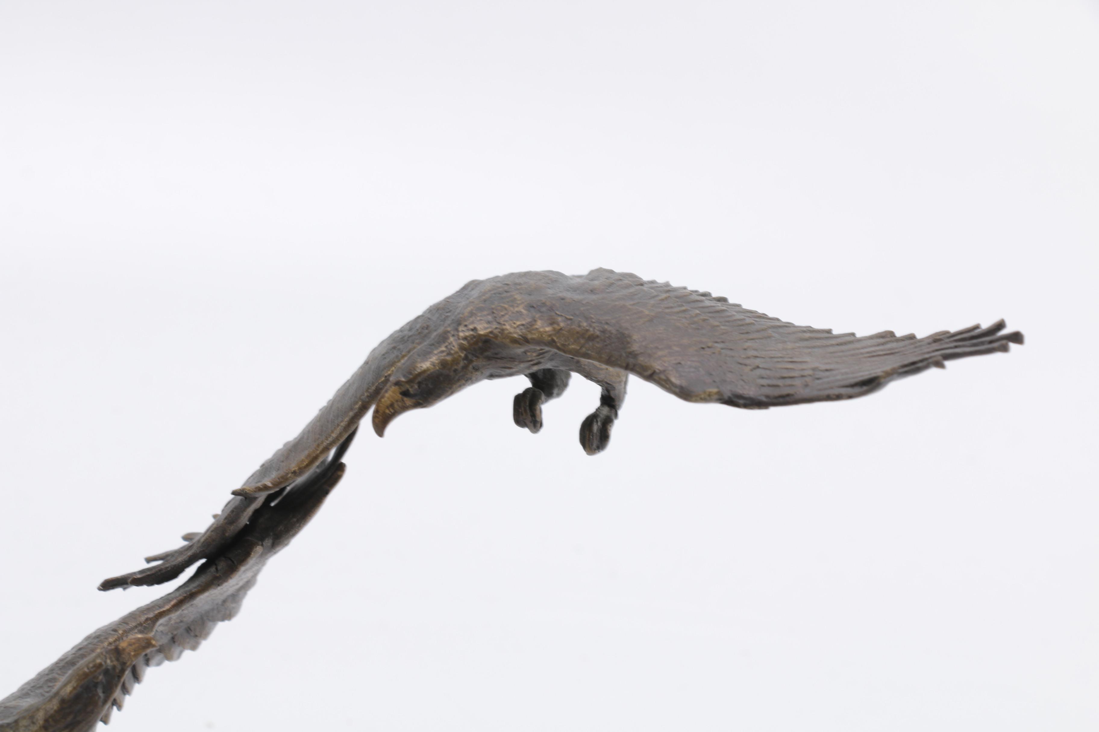 Ronald Van Ruyckevelt Solid Bronze Eagle Figurines