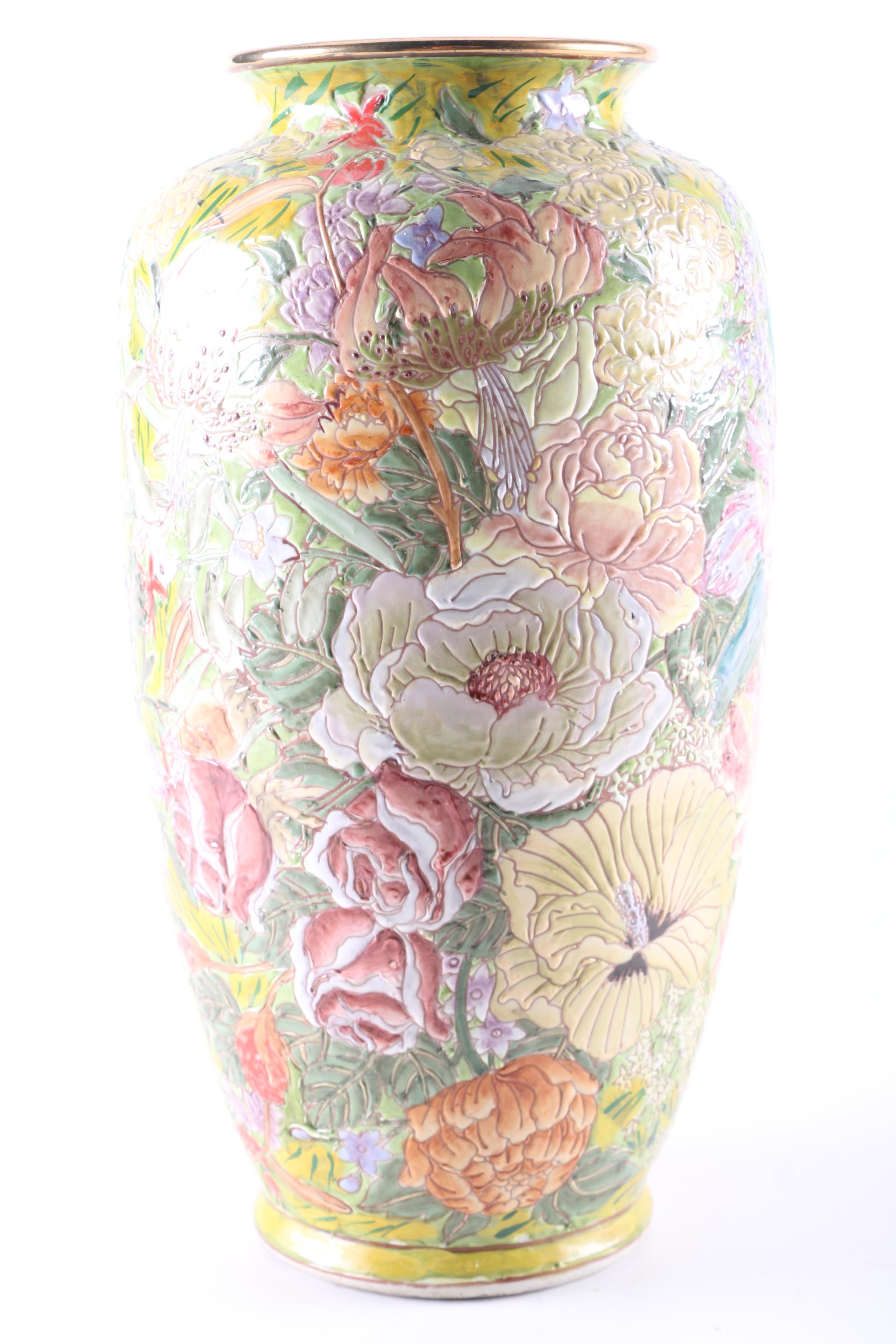 Floral Porcelain Vase