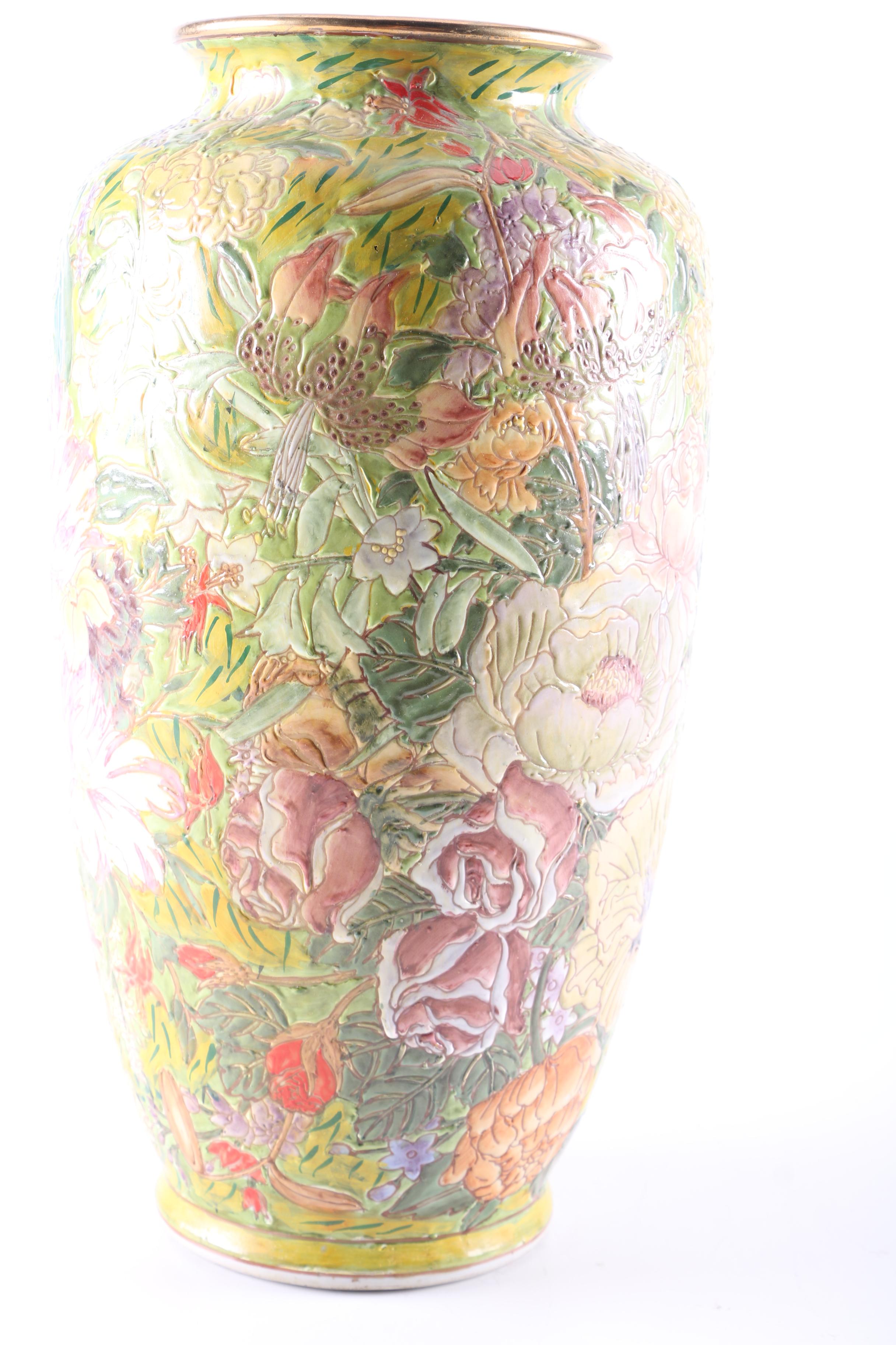 Floral Porcelain Vase