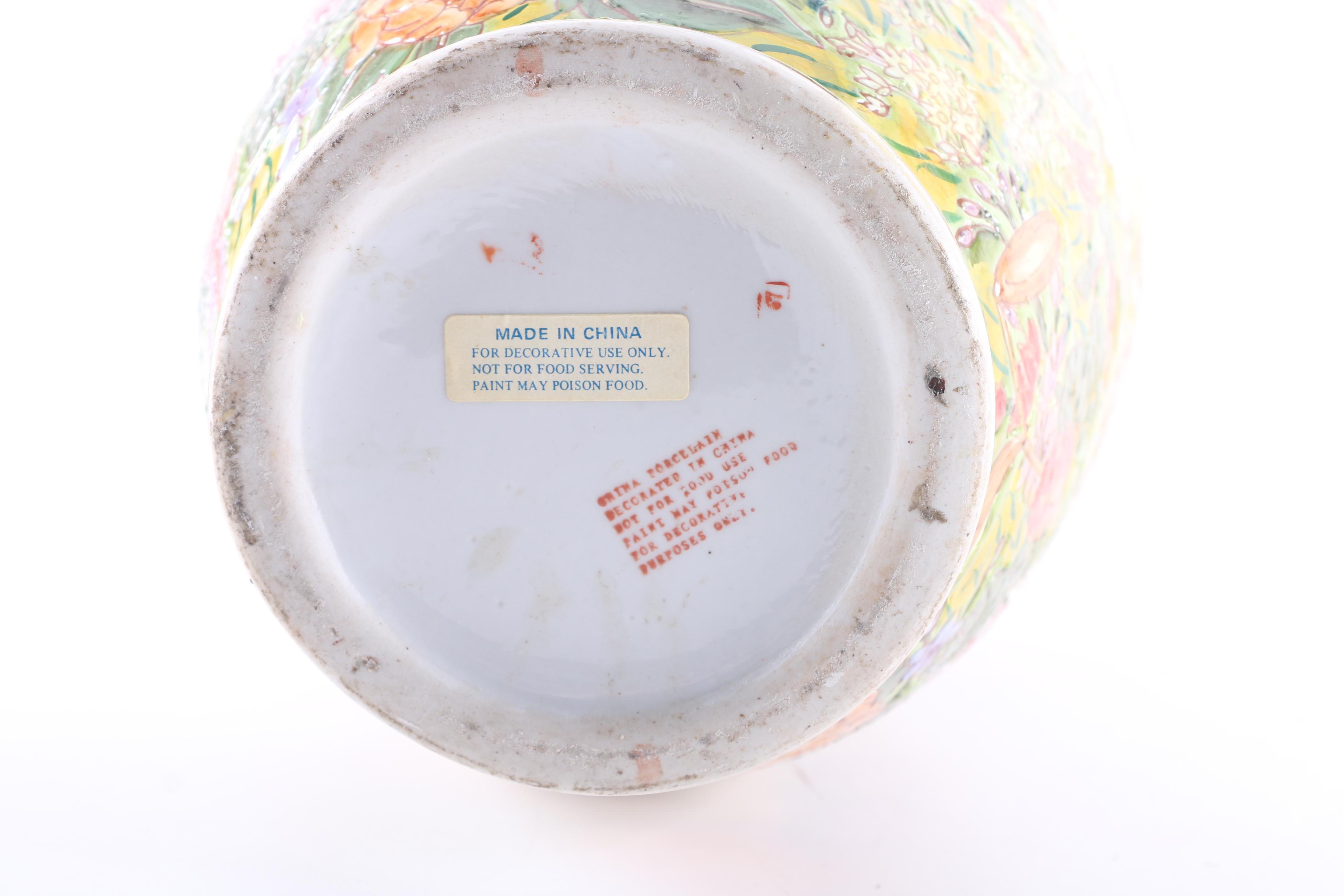 Floral Porcelain Vase