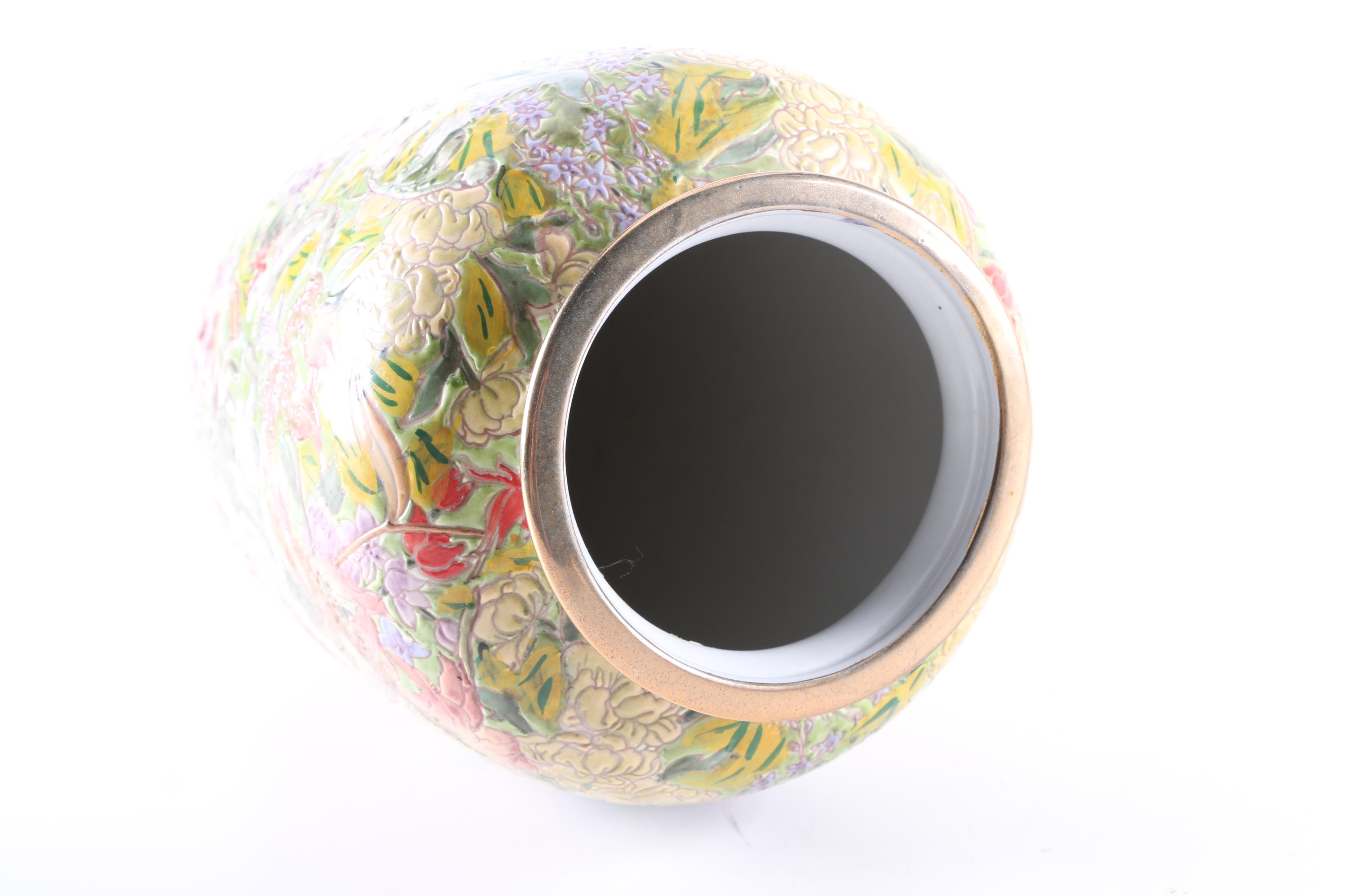 Floral Porcelain Vase