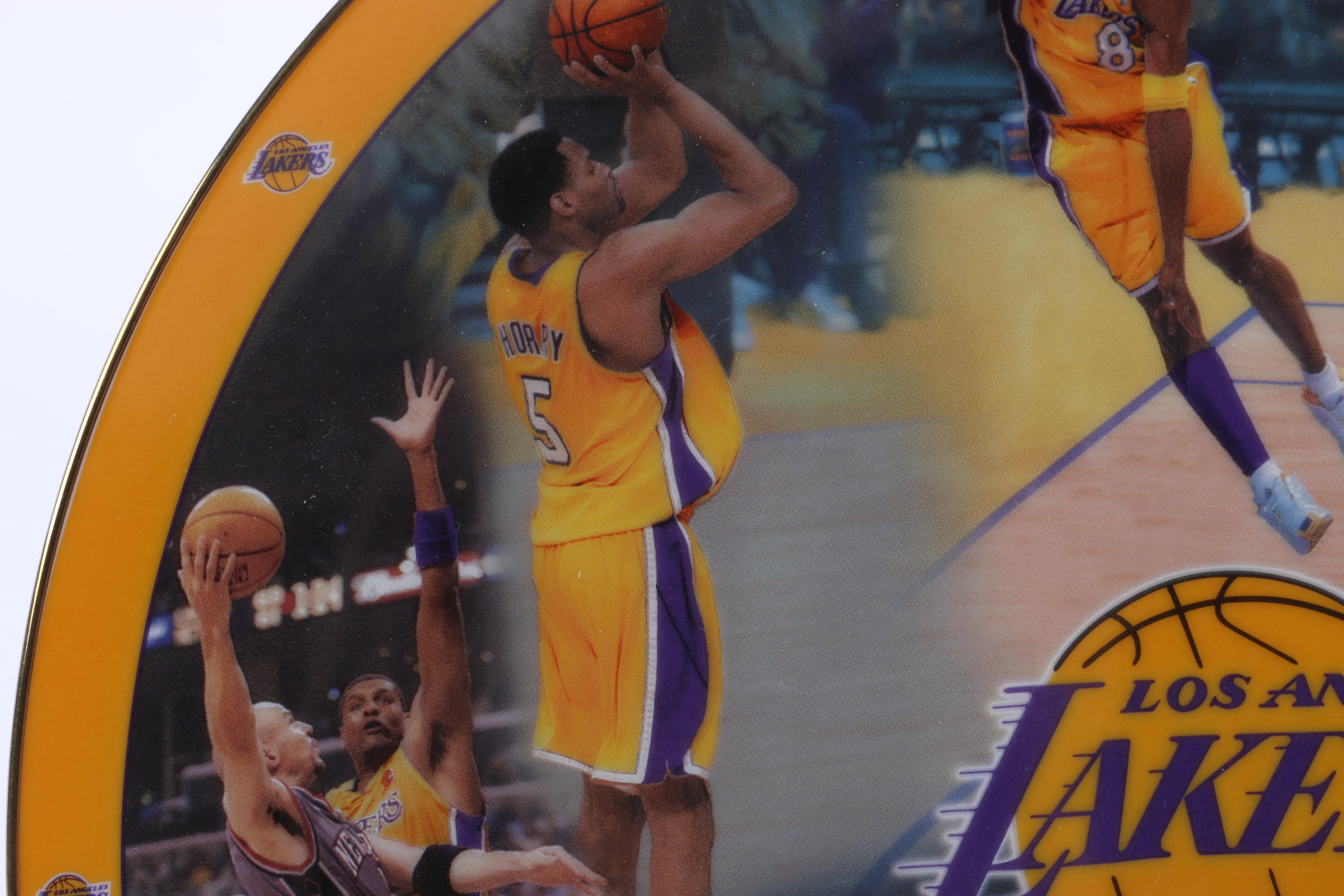 L.A Lakers 2002 NBA Champions Decorative Plate