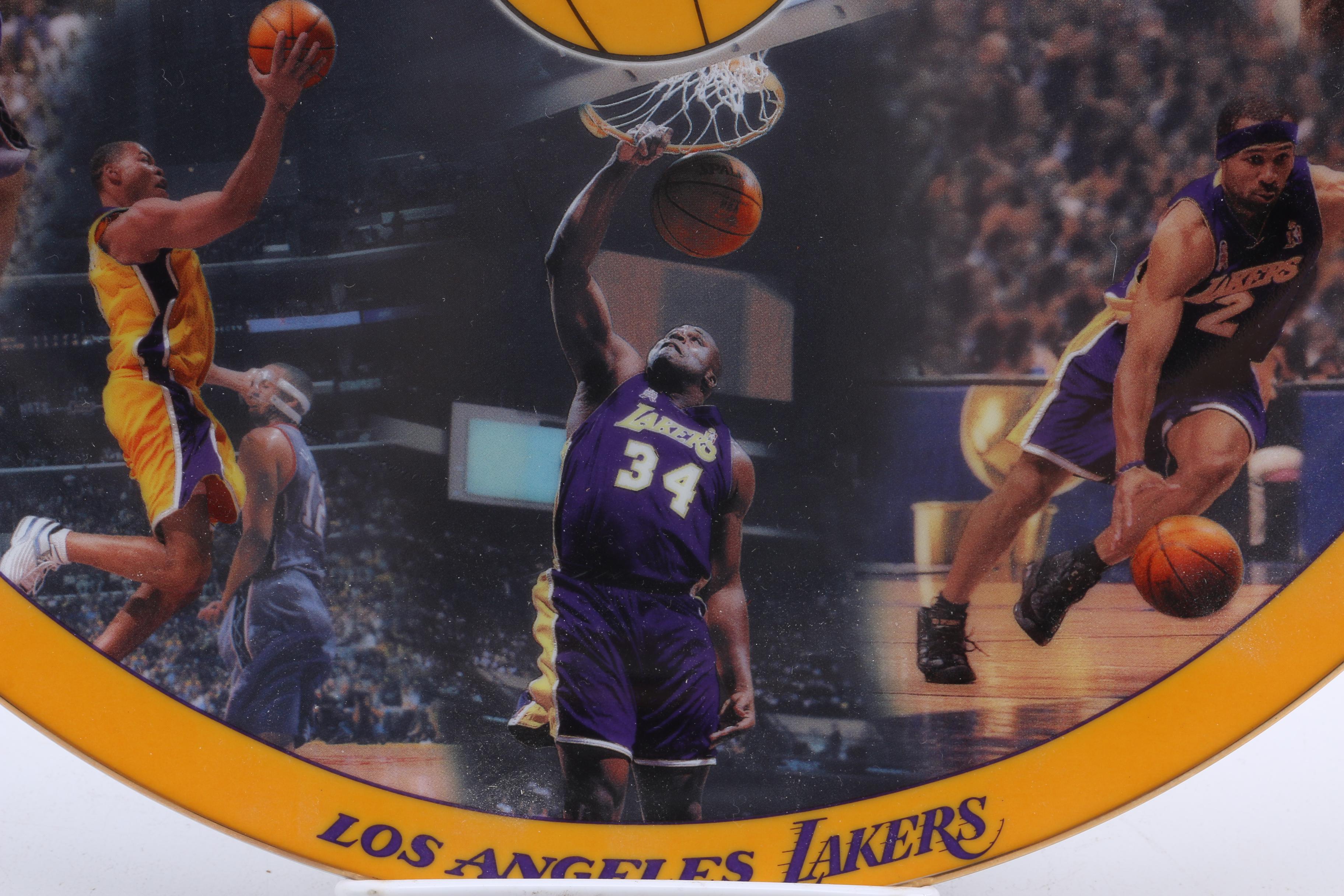 L.A Lakers 2002 NBA Champions Decorative Plate