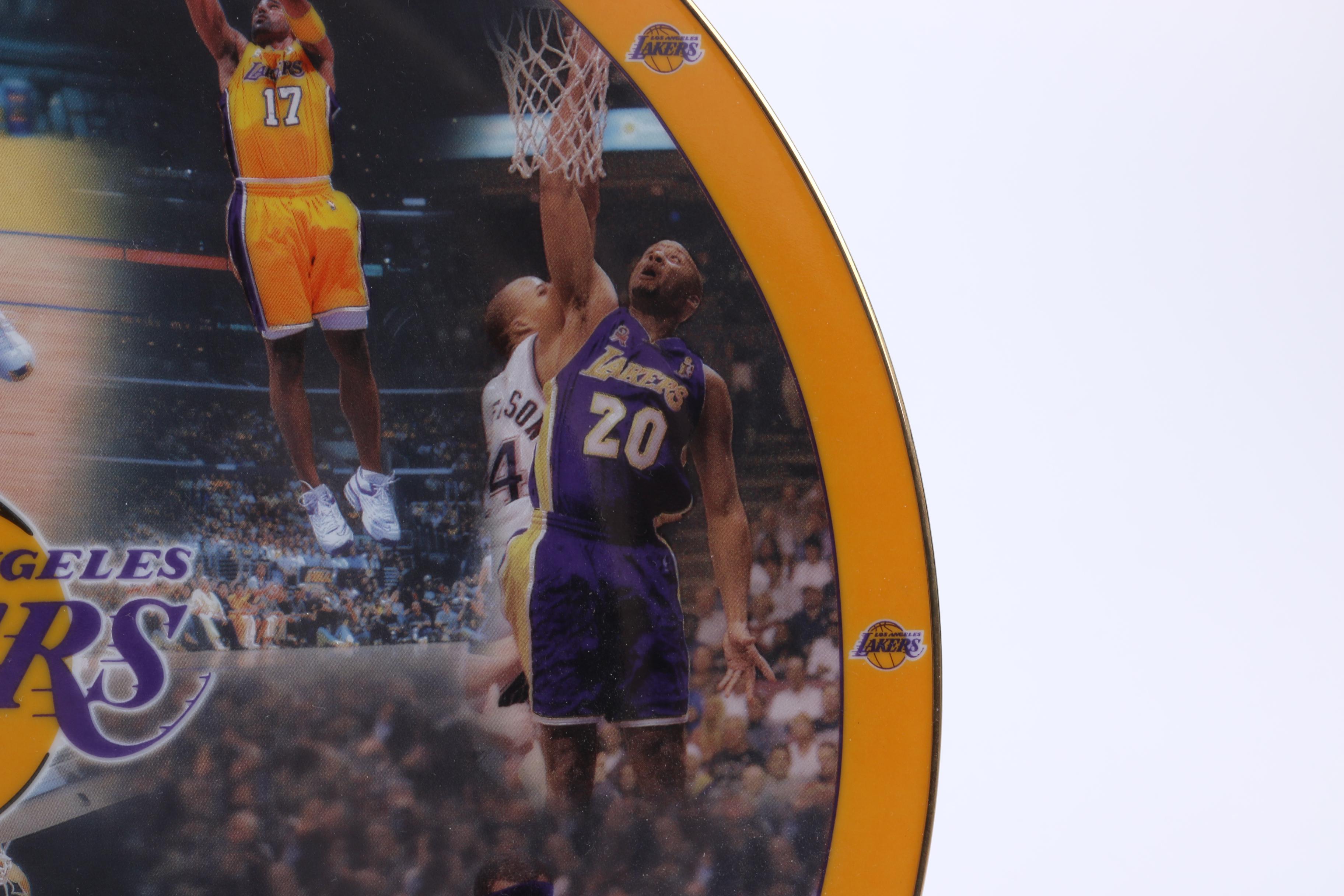 L.A Lakers 2002 NBA Champions Decorative Plate