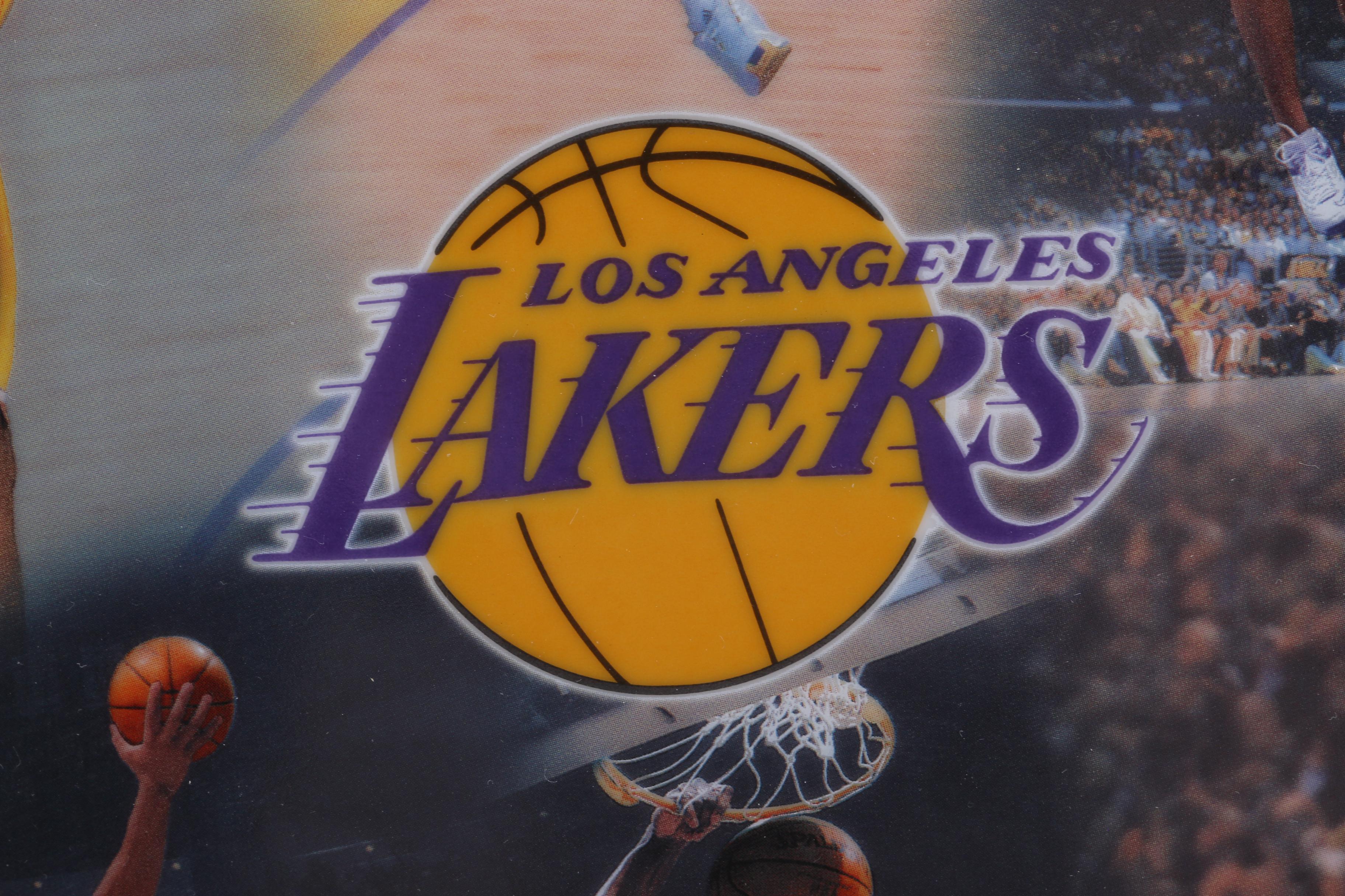 L.A Lakers 2002 NBA Champions Decorative Plate