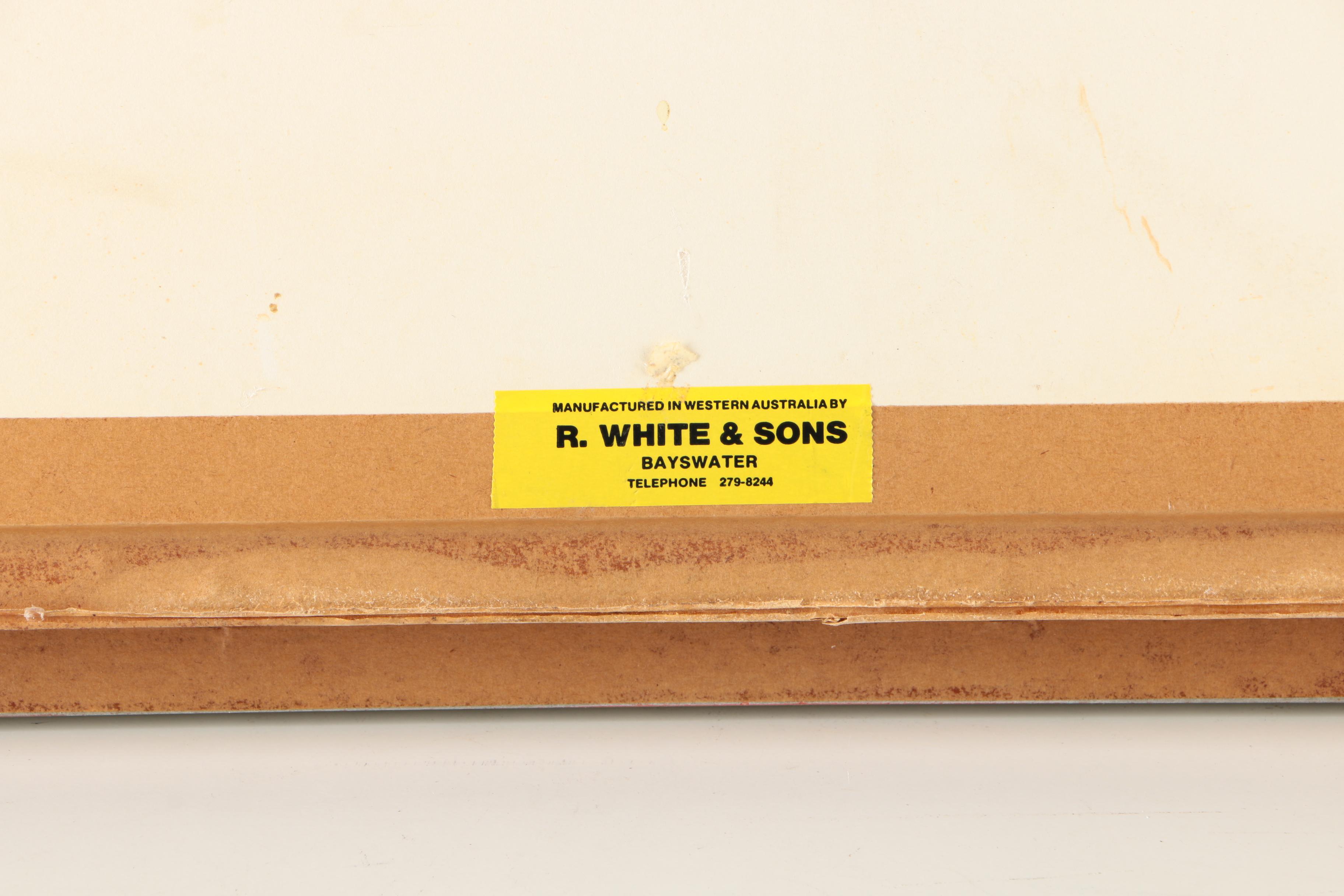 D.J. Brennan Watercolor Painting "Garden Lake, Rottnest (Back of the Lodge)"