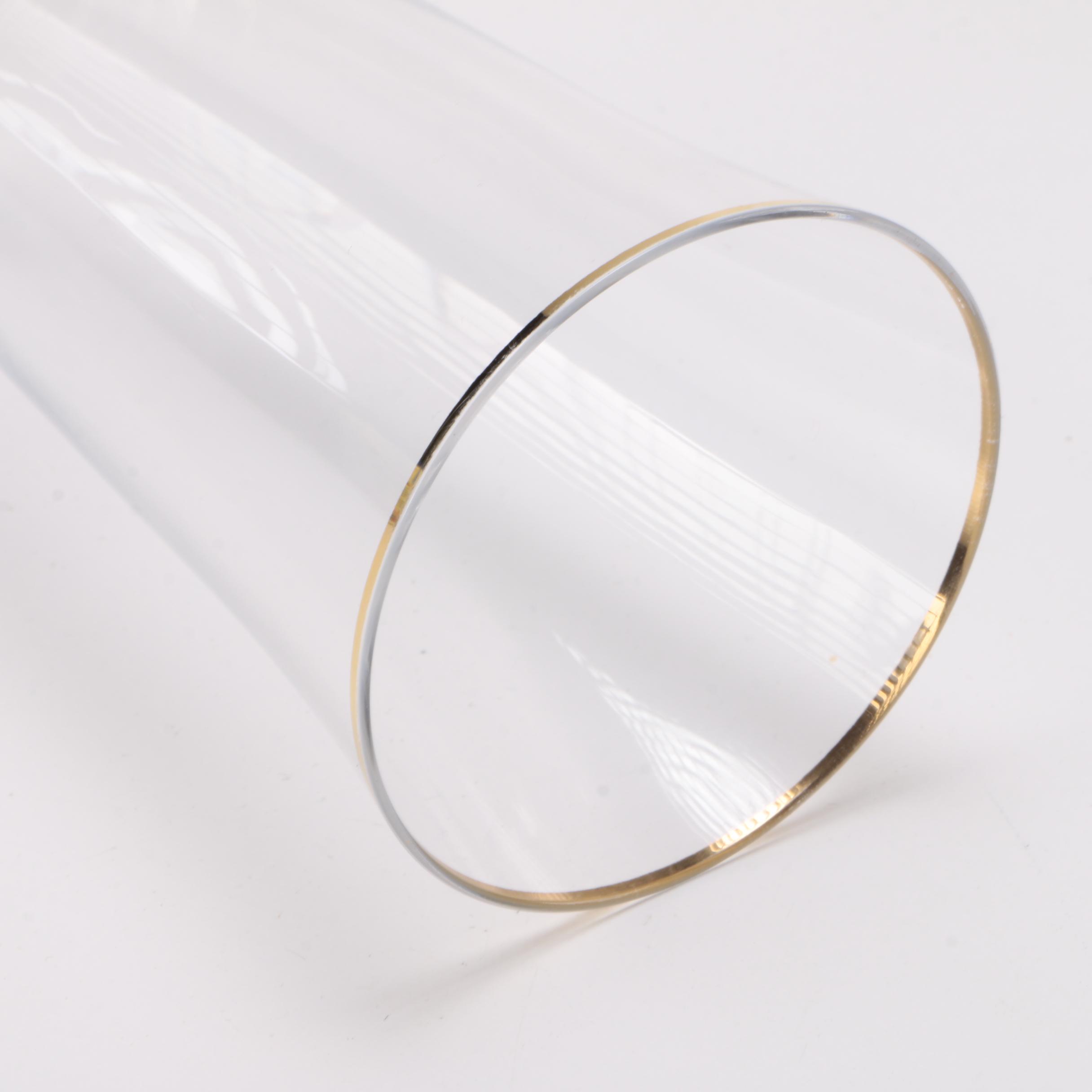 Gilt Trim Glassware