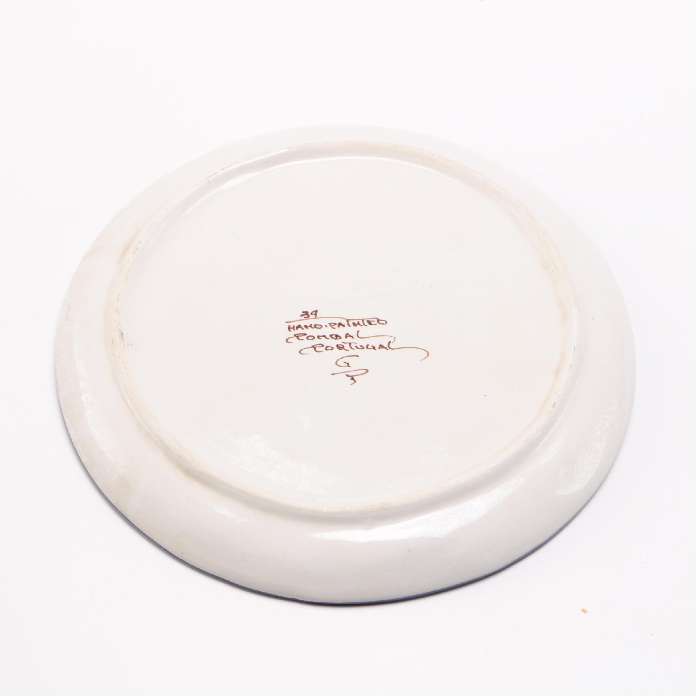 Ceramic Plates and Bowl From Portugal and Japan