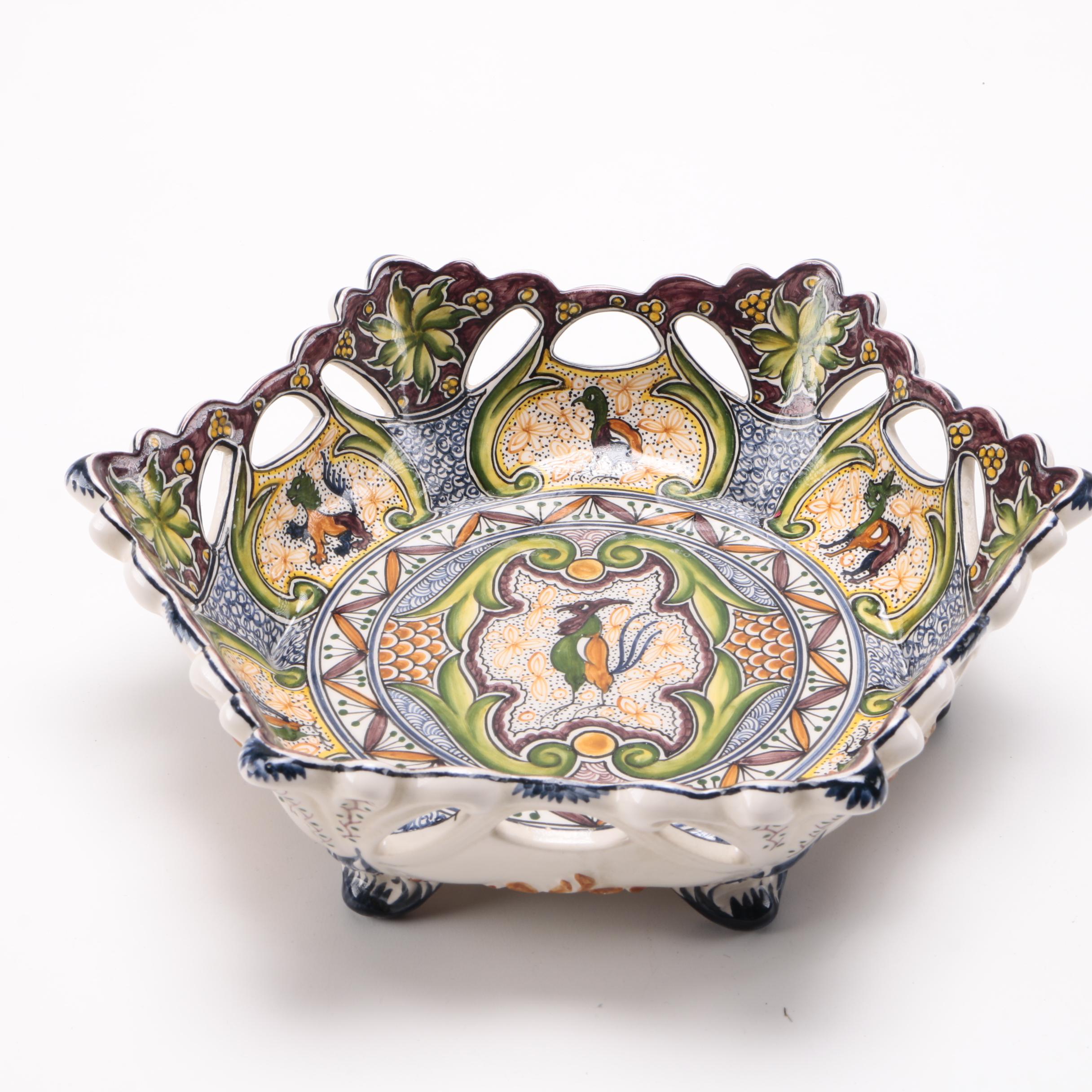 Ceramic Plates and Bowl From Portugal and Japan