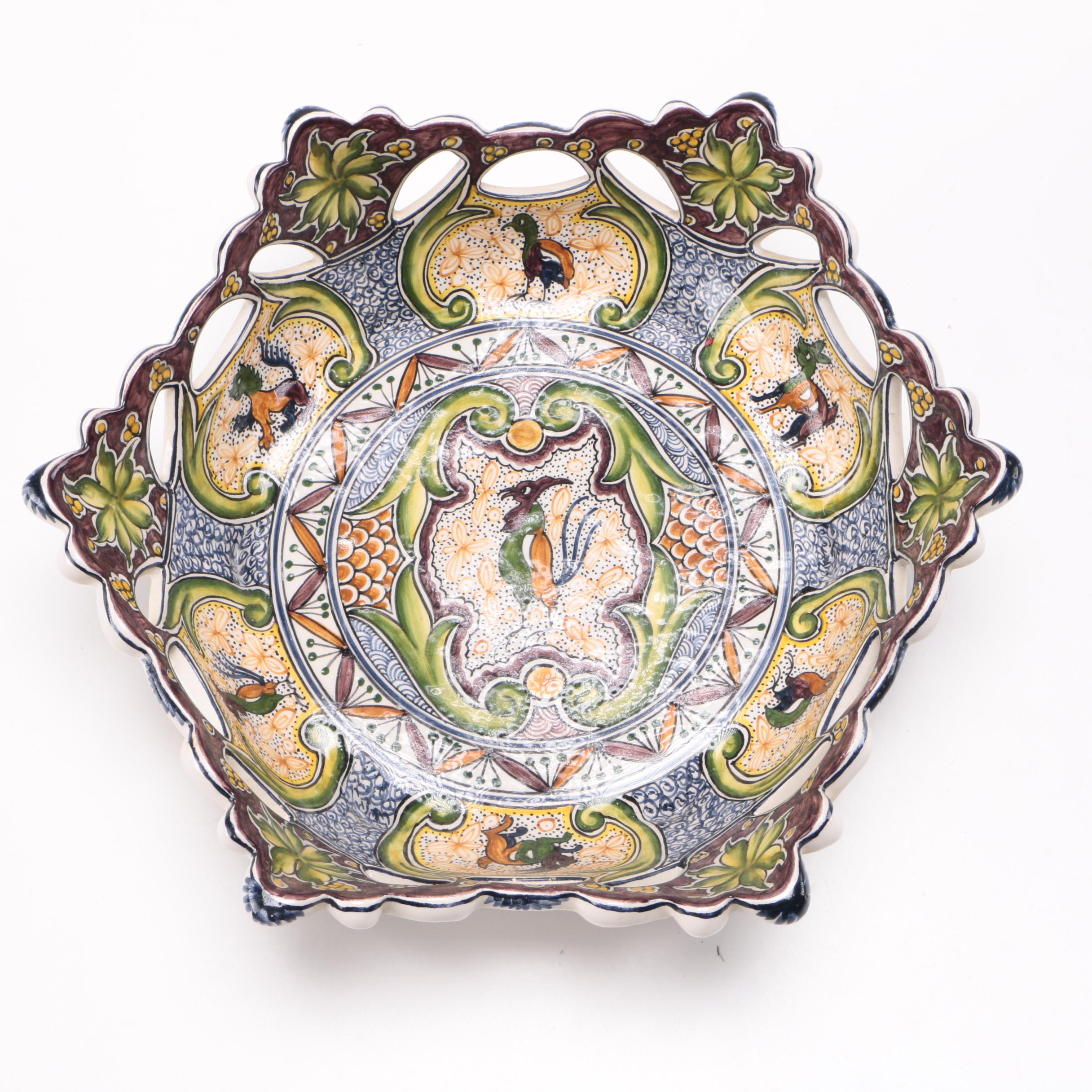 Ceramic Plates and Bowl From Portugal and Japan