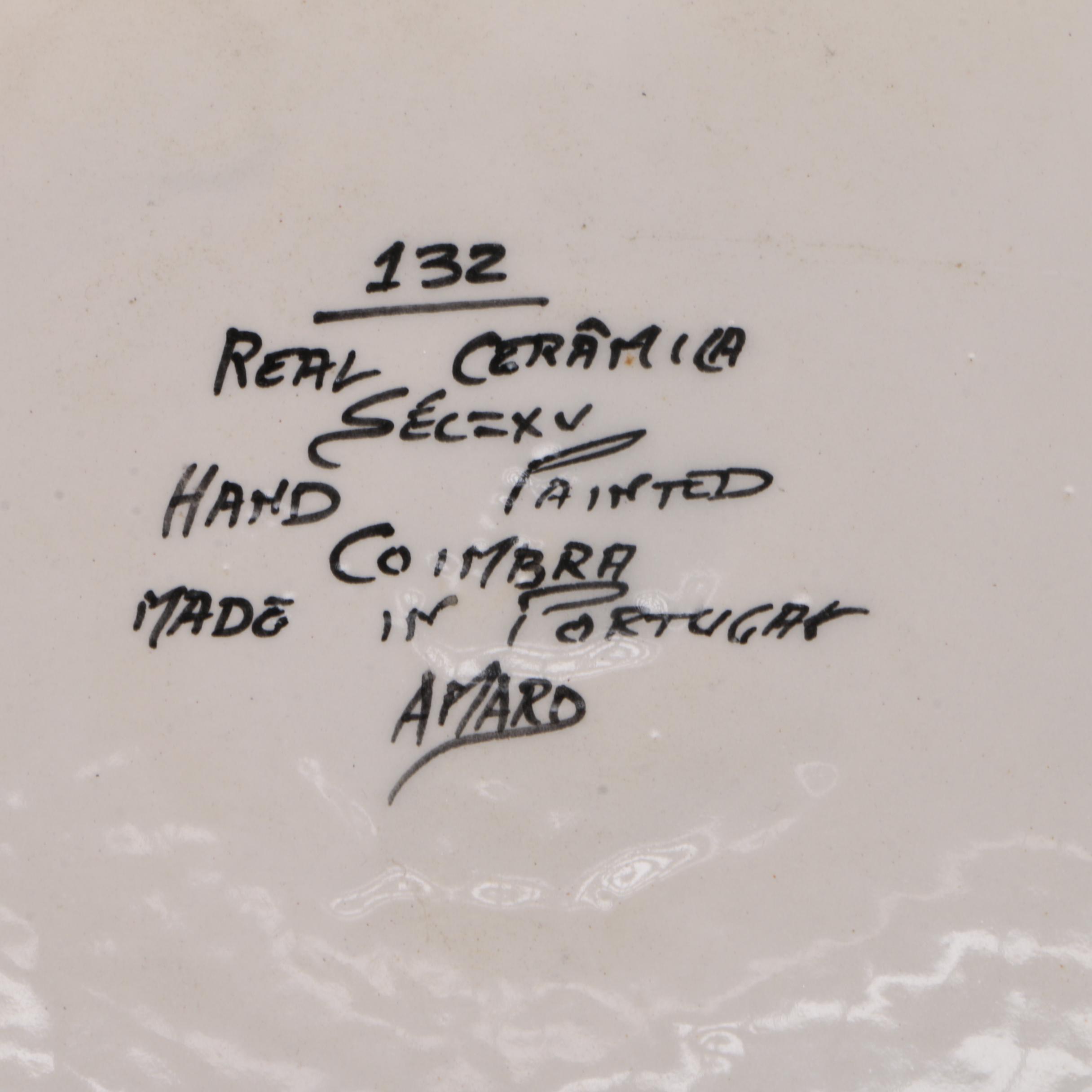 Ceramic Plates and Bowl From Portugal and Japan